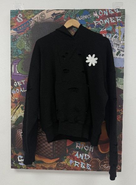 LOSTSHDWS LOSTSHDWS Double Layered Black & White Pullover Hoodie Size US S / EU 44-46 / 1 - 1 Preview