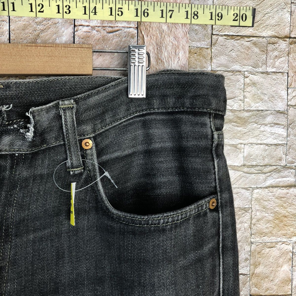 Edwin Edwin Black Denim vintage ripped distressed Pants #7598 Size US 34 / EU 50 - 9 Thumbnail