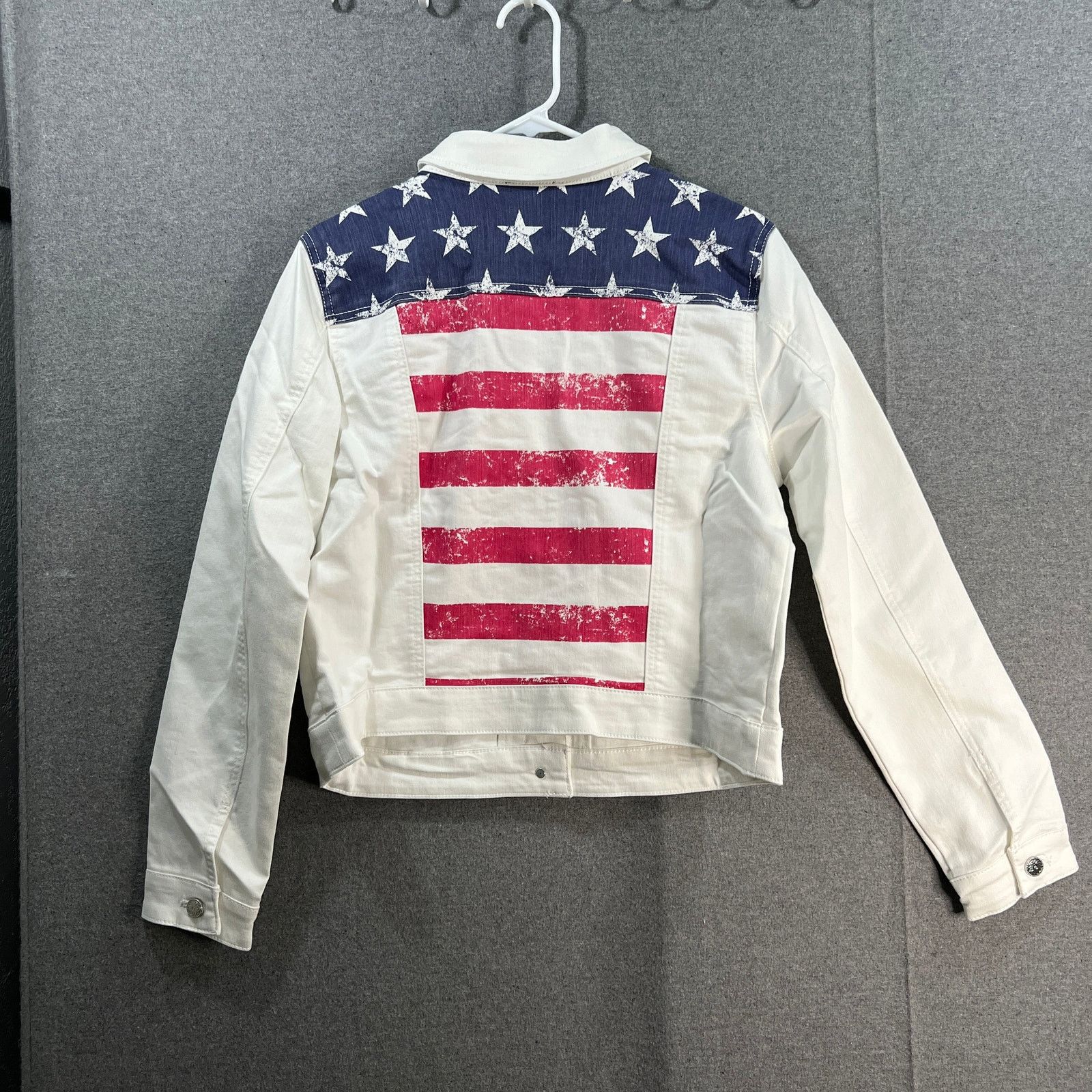 Other Studio Park x Kerstin Lindquist White Denim Jacket Size M / US 6-8 / IT 42-44 - 2 Thumbnail