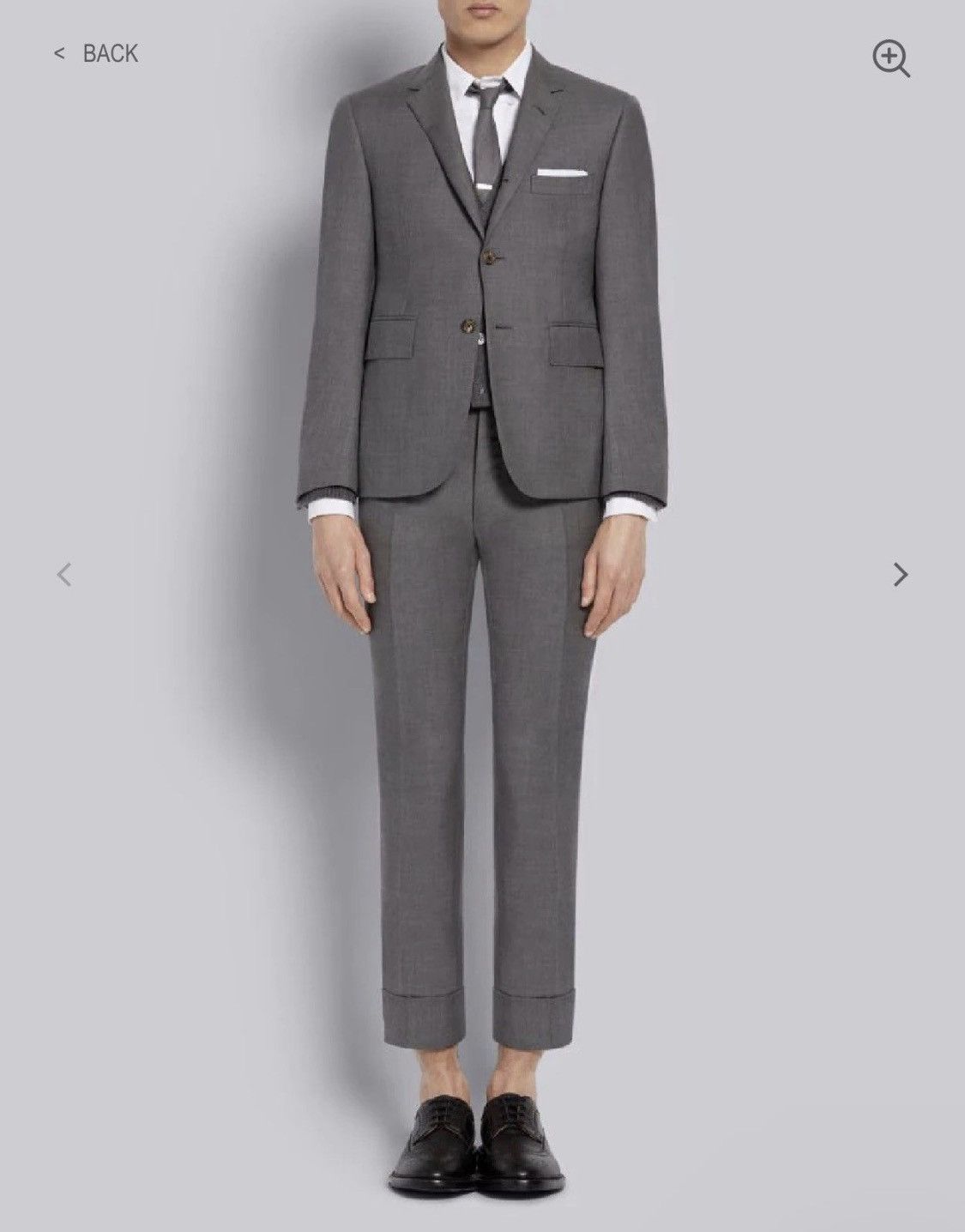 Thom Browne Thom Browne Suit Set Grey Wool Blazer Trousers Size 1 Size 34S - 1 Thumbnail