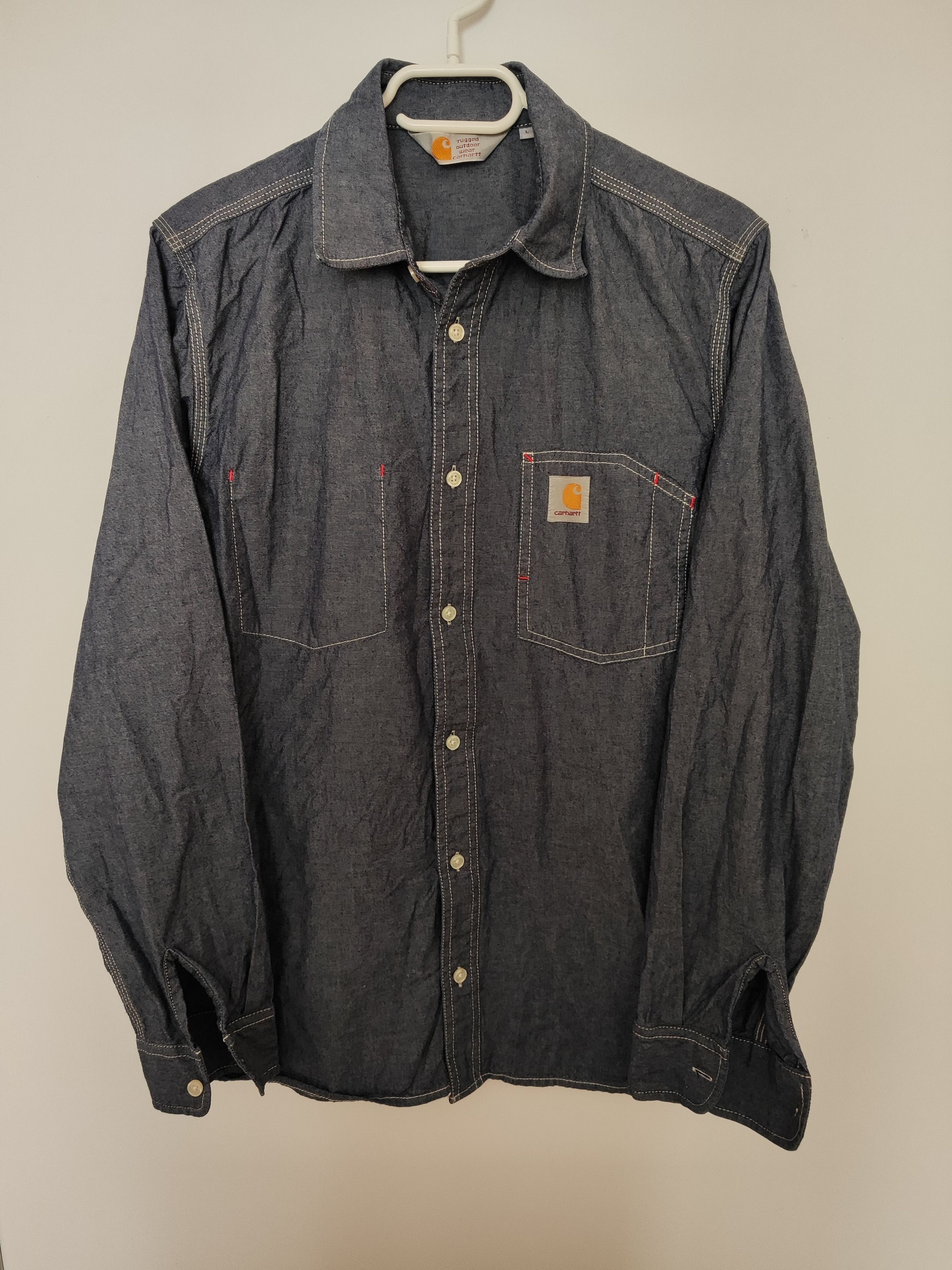 Carhartt Carhartt Rugged Flex Work Shirt - Dark Denim Size US M / EU 48-50 / 2 - 1 Thumbnail