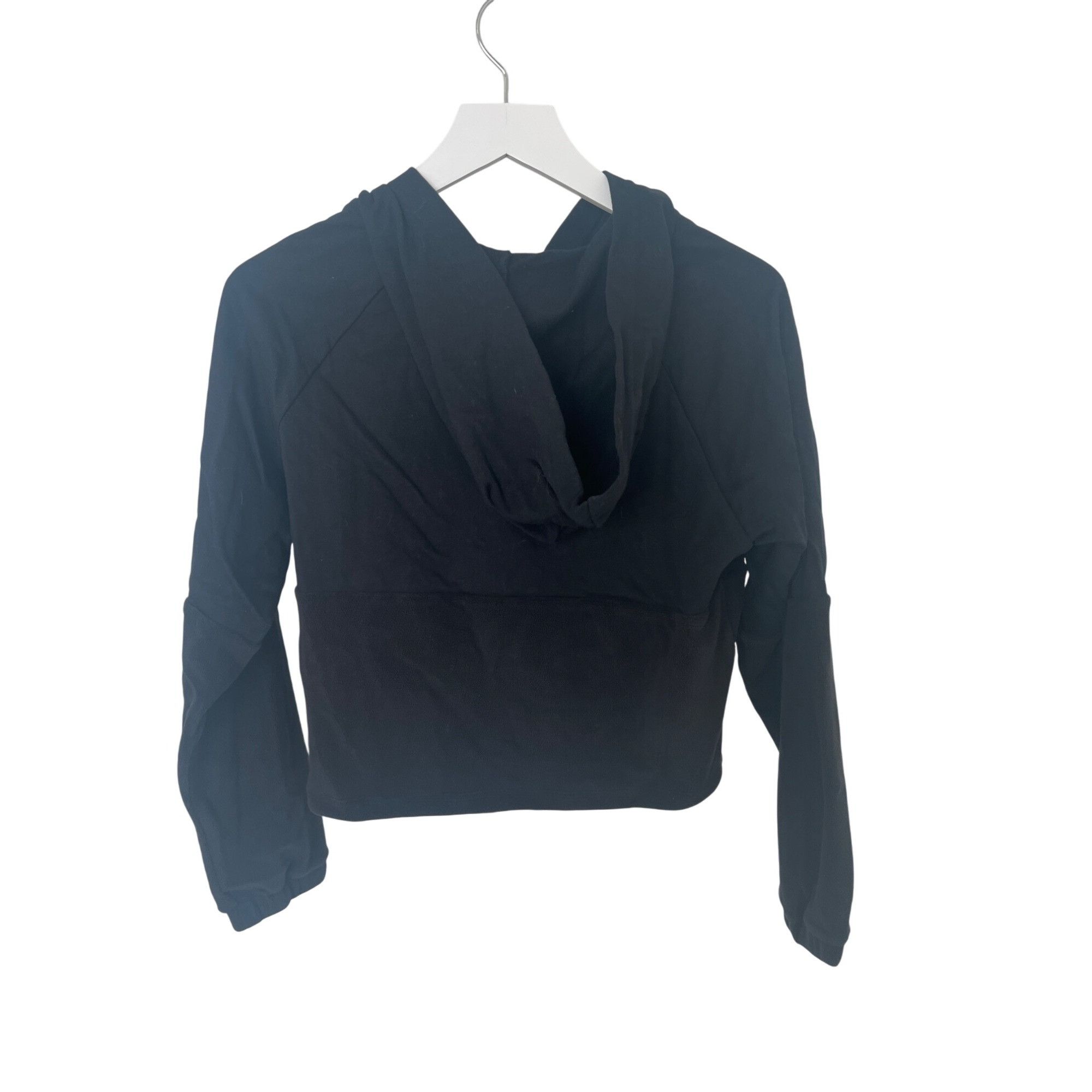Other Halara Black Hoodie Crop Top Half-Zip Design Size XS / US 0-2 / IT 36-38 - 3 Thumbnail