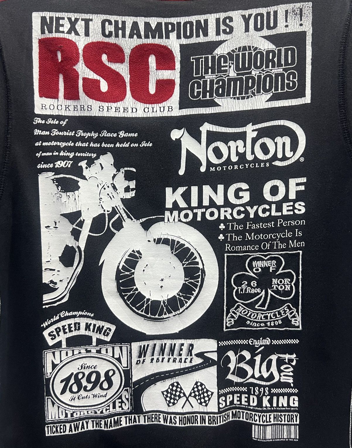 Norton × Vintage VINTAGE NORTON MOTORCYCLES ROMANCE OF THE MAN SHIRT Size US M / EU 48-50 / 2 - 3 Thumbnail