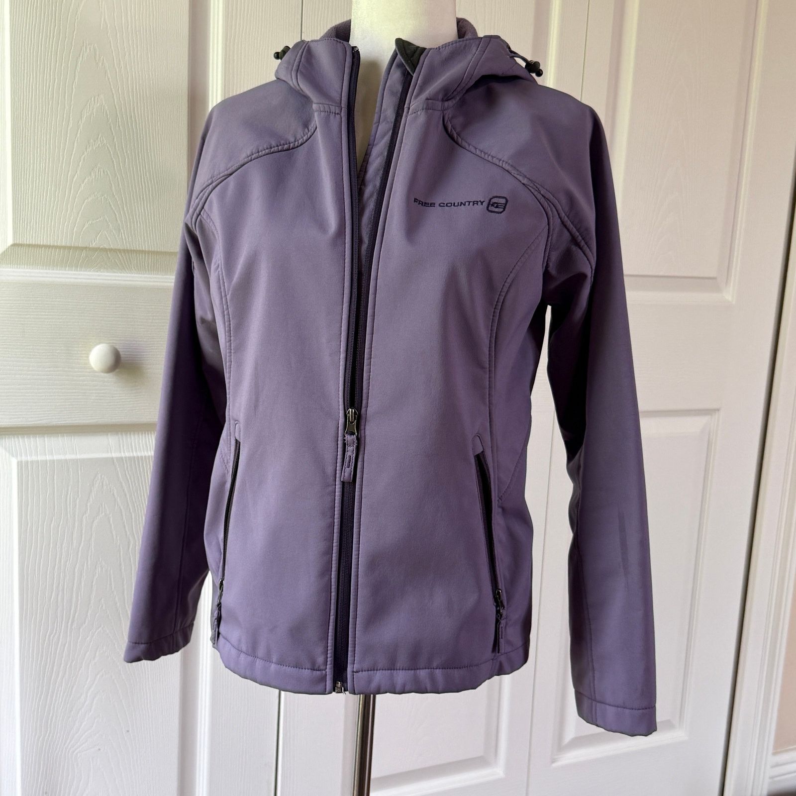 Free Country Free Country Womens Super Softshell hooded Jacket size Small Size S / US 4 / IT 40 - 3 Thumbnail