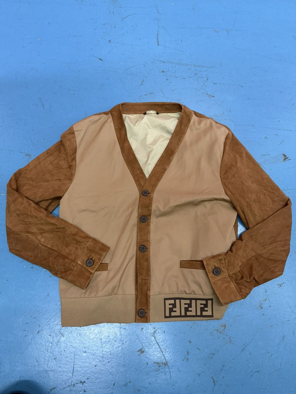 Fendi FENDI BROWN CARDIGAN Size US L / EU 52-54 / 3 - 1 Thumbnail