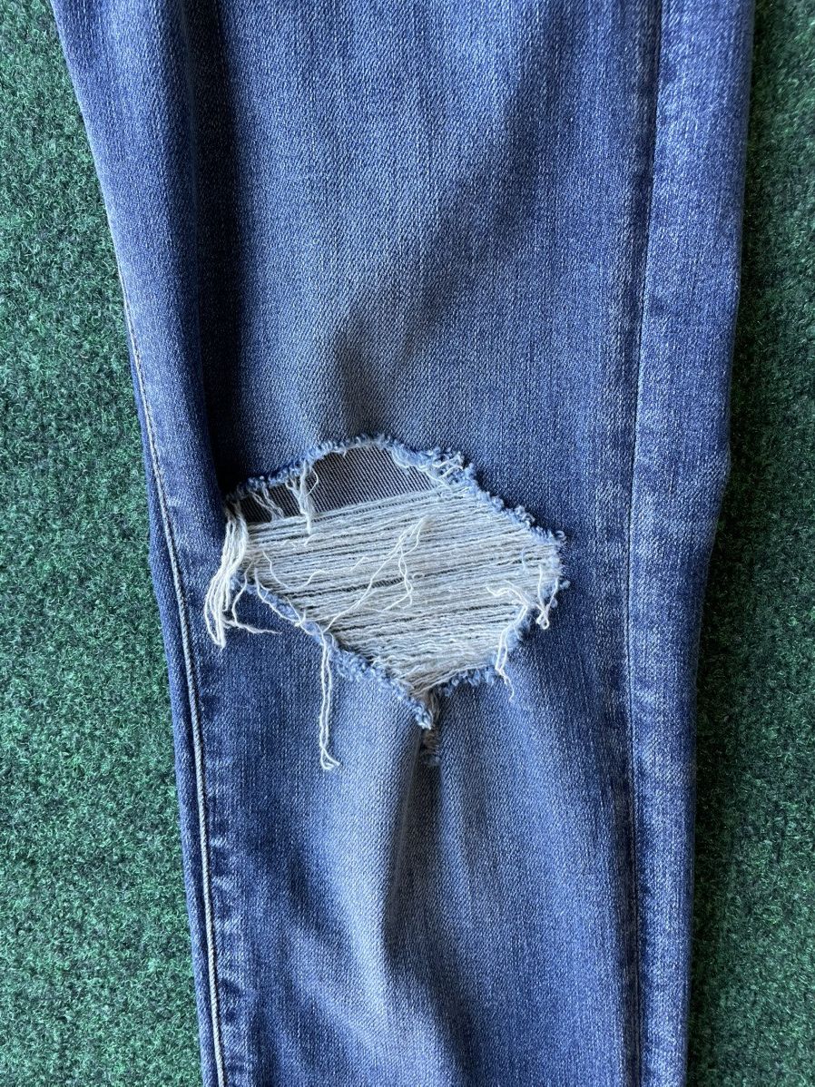 Amiri VERY CLEAN AMIRI FRACTURED STRAIGHT-LEG JEANS SIZE 33 Size US 33 - 4 Thumbnail