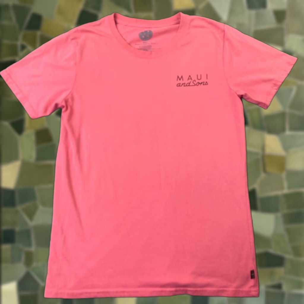 Pinko Maui And Sons Womens Shirt Small Pink Logo Graphic Tee Size S / US 4 / IT 40 - 1 Thumbnail