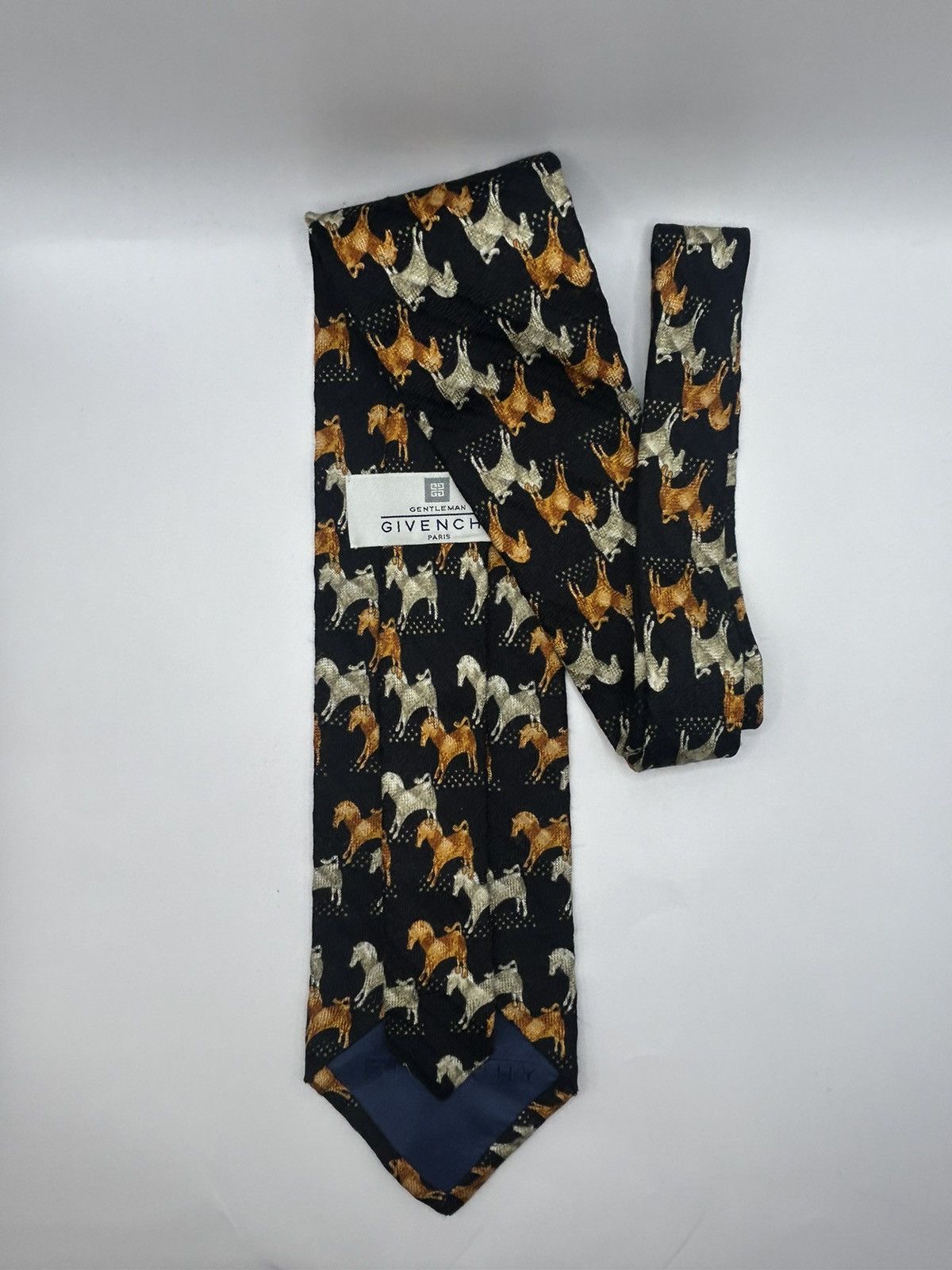 Givenchy Givenchy 100% silk Horse Print Tie Size ONE SIZE - 1 Thumbnail