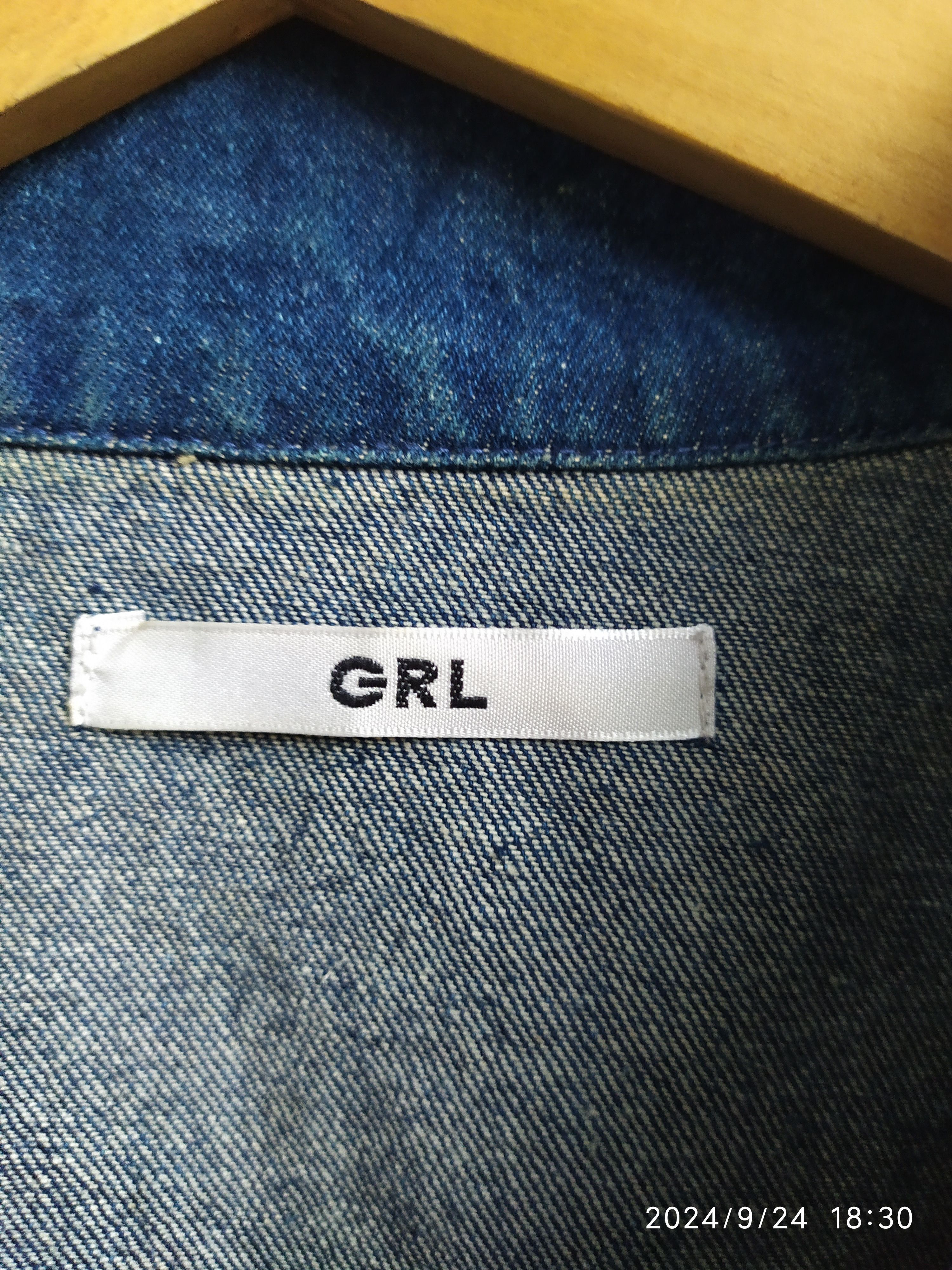 Japanese Brand Japanese GRL denime biker jacket Size US L / EU 52-54 / 3 - 8 Thumbnail