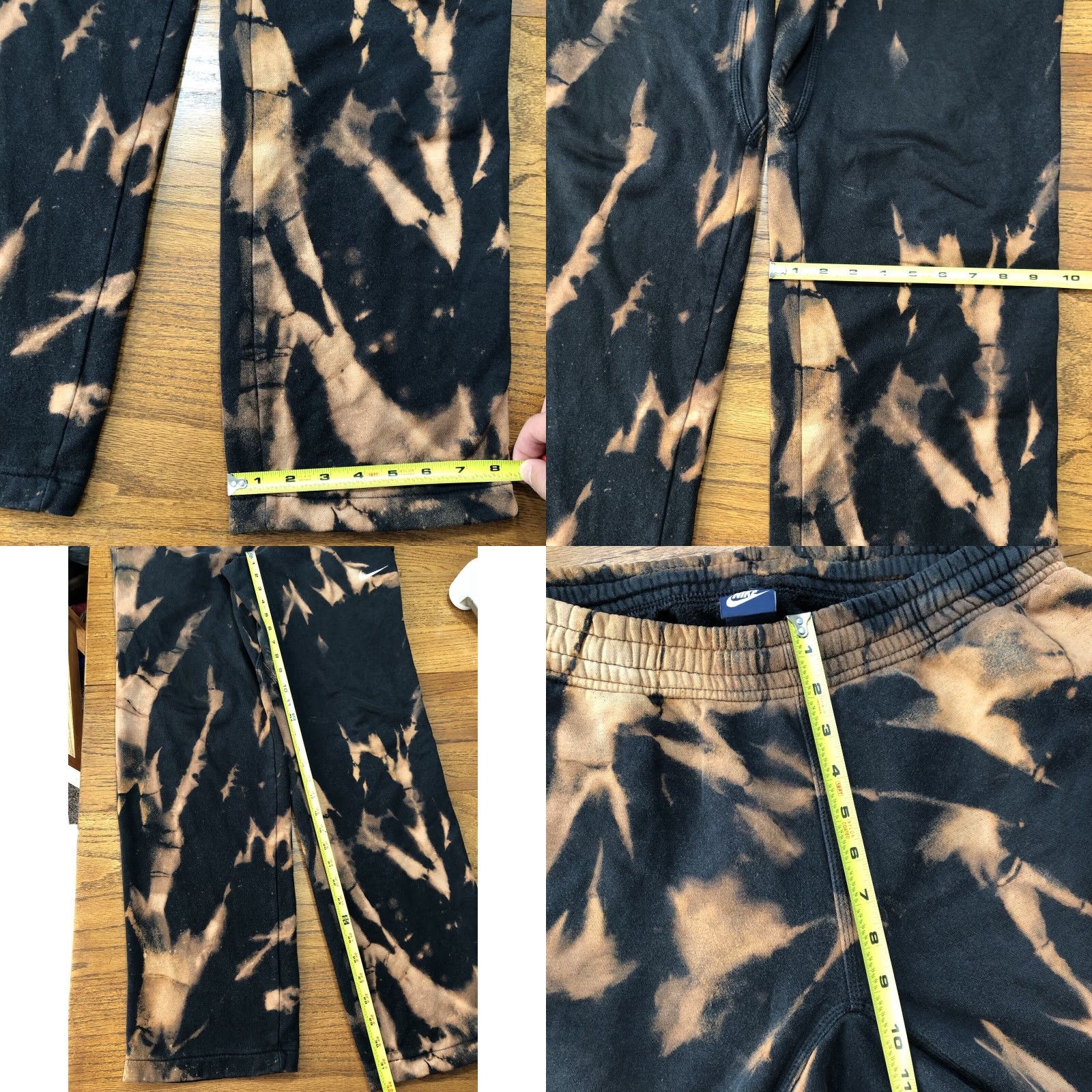 Nike Nike Sweatpants Men Black S Tie Dye Drawstring Relaxed Pockets 90s Sports Logo Pants Size US 29 - 8 Thumbnail