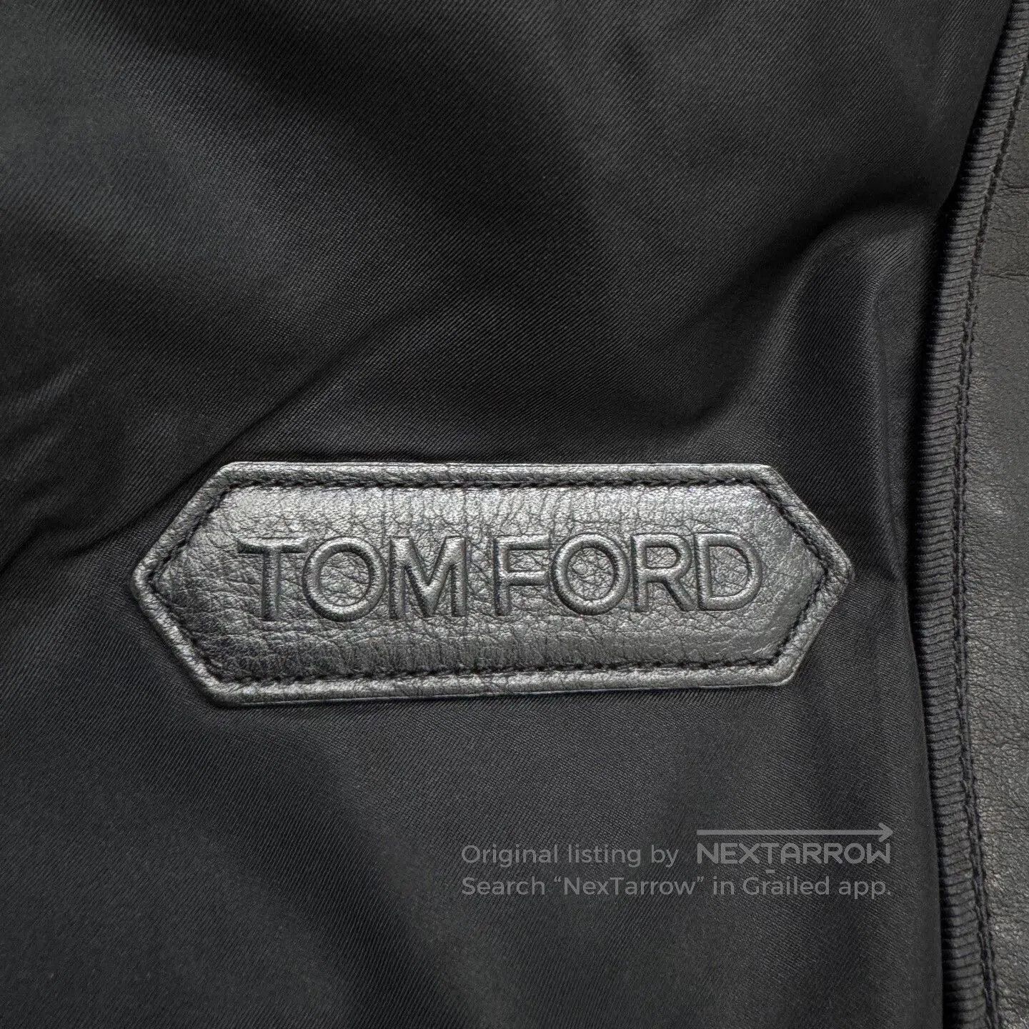 Tom Ford tom ford leather jacket in excellent condition. Size US L / EU 52-54 / 3 - 3 Thumbnail