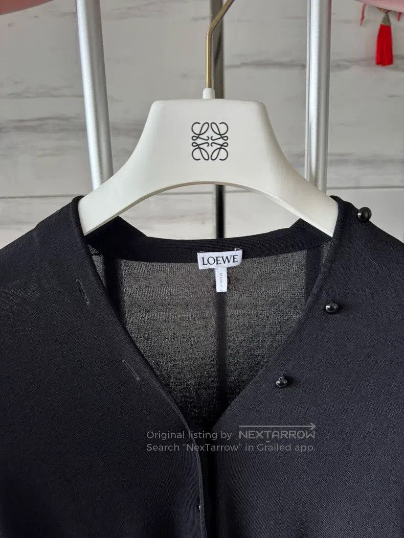 Loewe Loewe SS22 V-Neck Knitted Shirt Outerwear Size S / US 4 / IT 40 - 6 Thumbnail