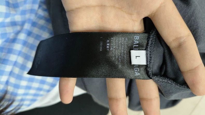 Balenciaga Balenciaga Black cola embroidered short sleeves Size US L / EU 52-54 / 3 - 7 Thumbnail