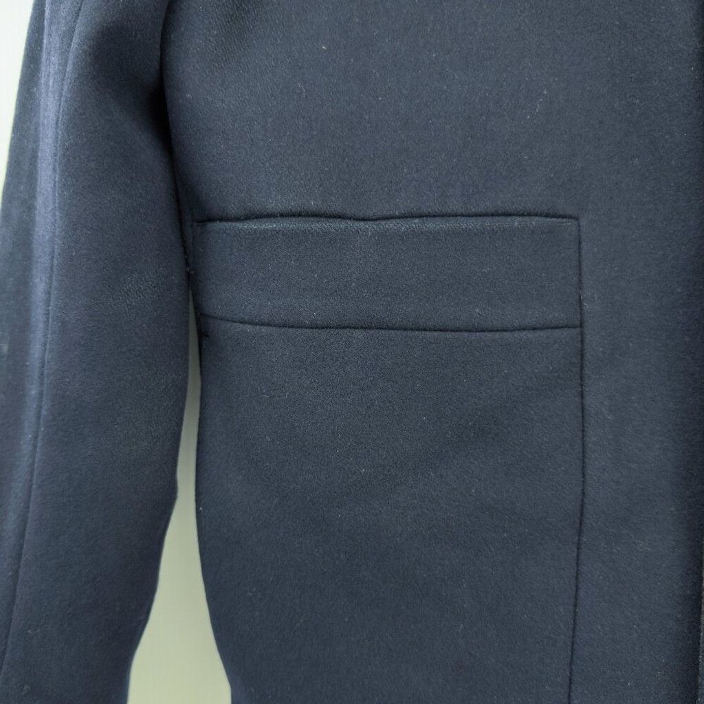 Cos COS Wool Navy Blue Contemporary Fall Hooded Jacket sz 36 R Size US L / EU 52-54 / 3 - 4 Thumbnail