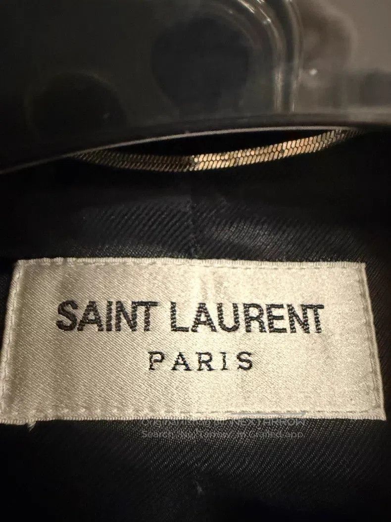 Saint Laurent Paris Saint Laurent Paris Wool and Leather Sleeve Teddy Baseball Size US S / EU 44-46 / 1 - 2 Thumbnail