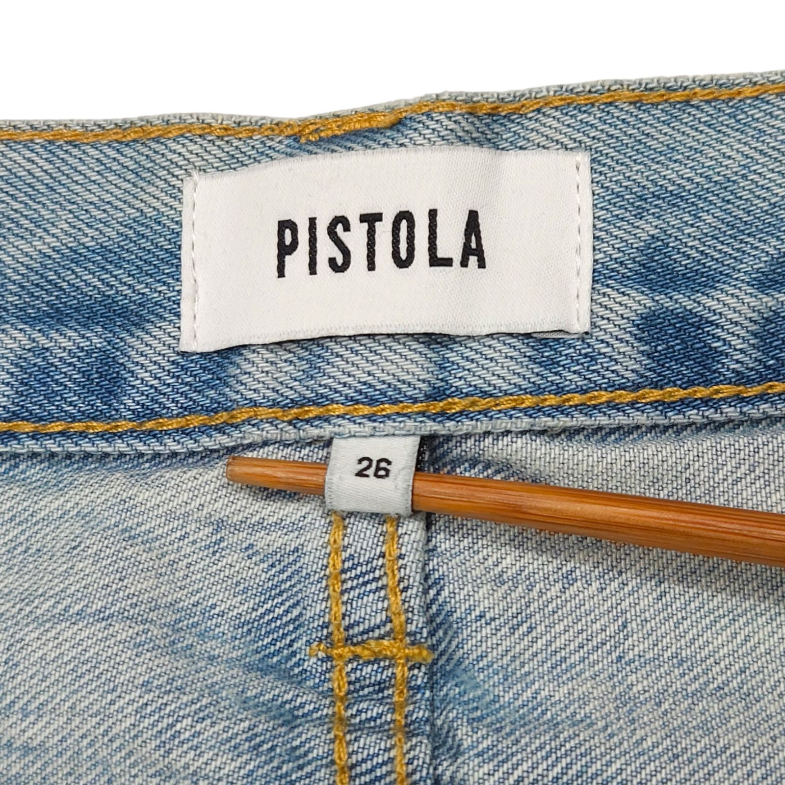 Pistola NWOT Pistola Charlie Button Fly Straight Jeans Sz. 26x27 Size 26" / US 2 / IT 38 - 6 Thumbnail