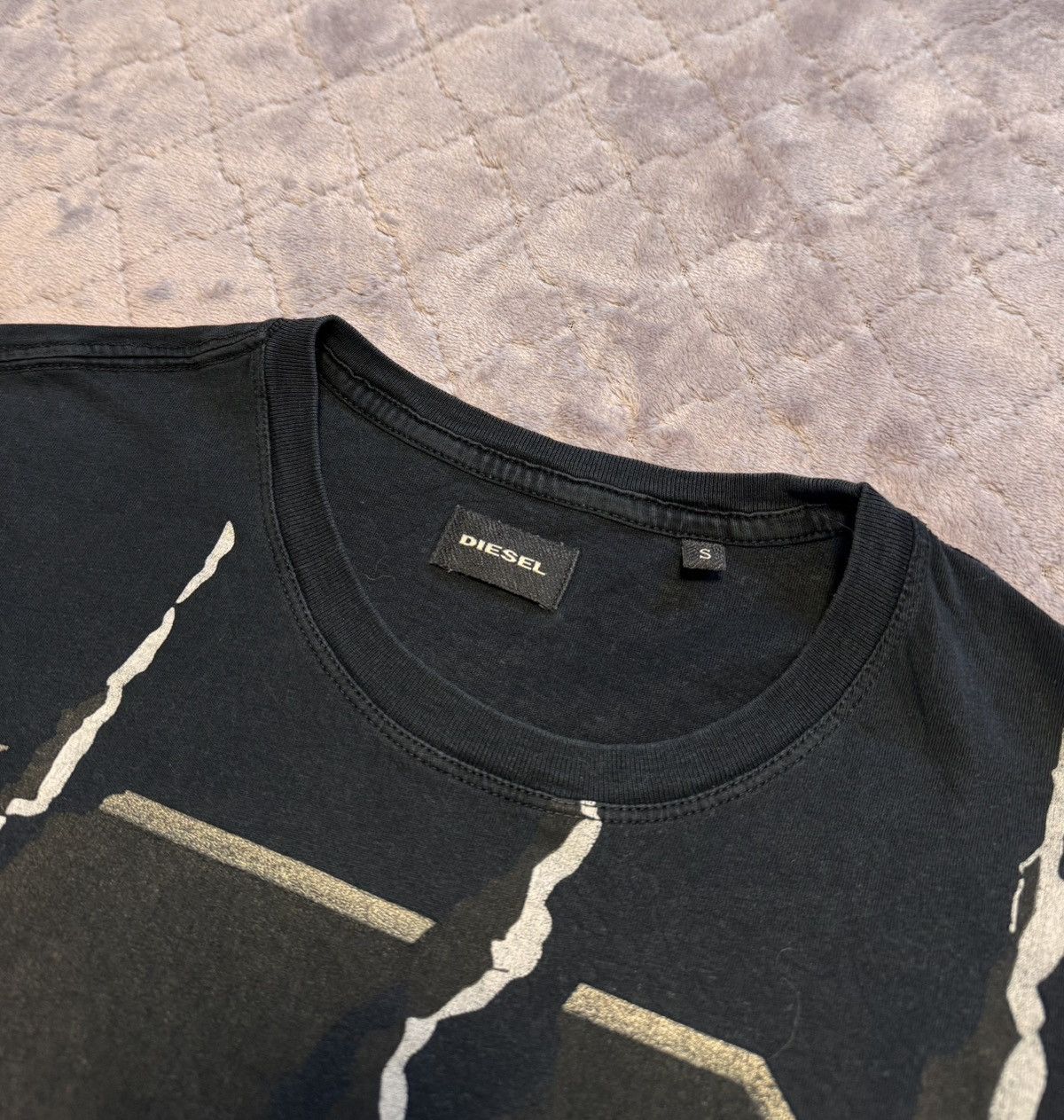 Diesel × Vintage Vintage Diesel Big Logo Tee Shirt Size US S / EU 44-46 / 1 - 5 Thumbnail