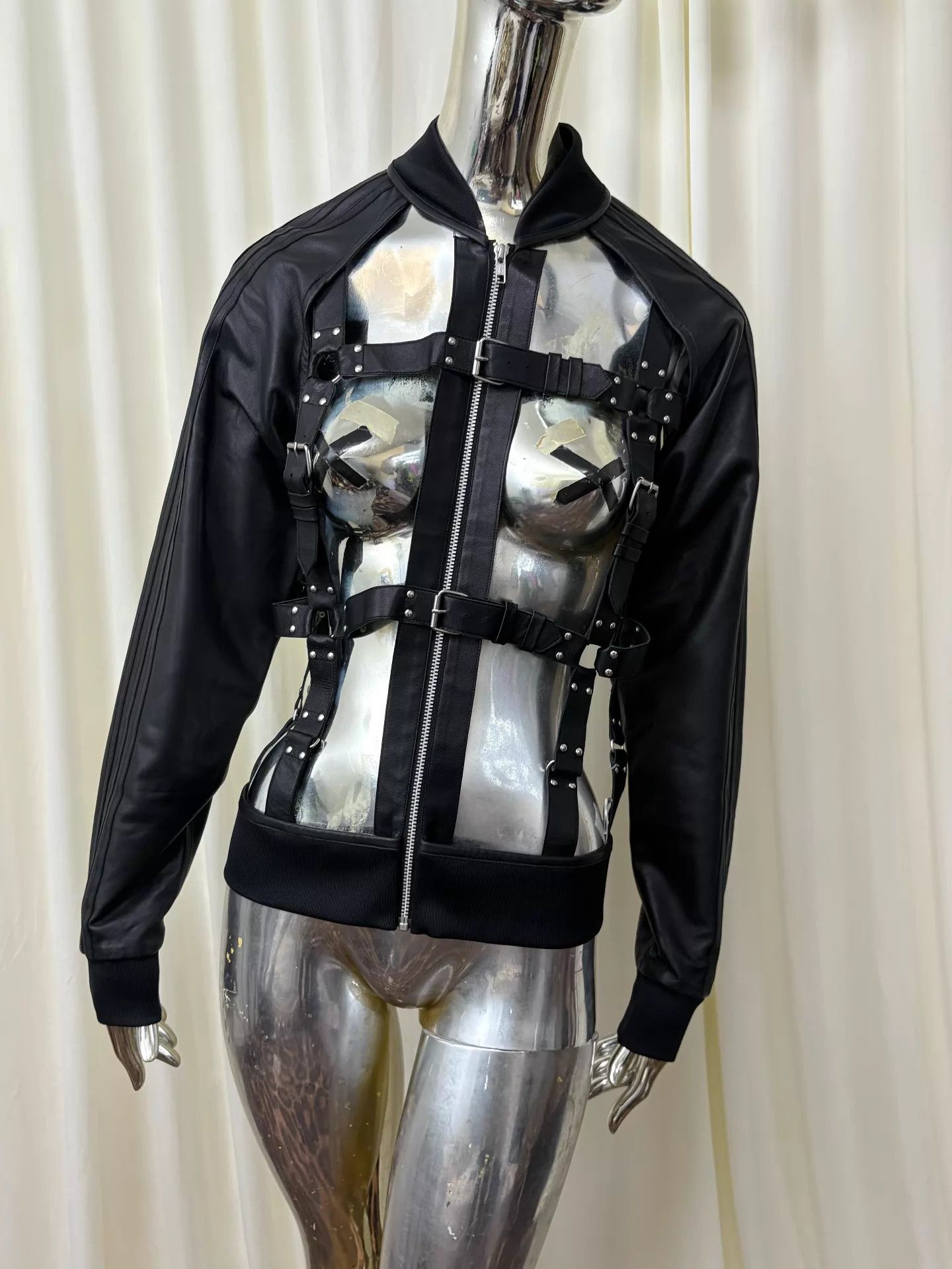 Jeremy Scott Jeremy Scott x Adidas Studded Lace-Up Jacket M Size M / US 6-8 / IT 42-44 - 4 Thumbnail