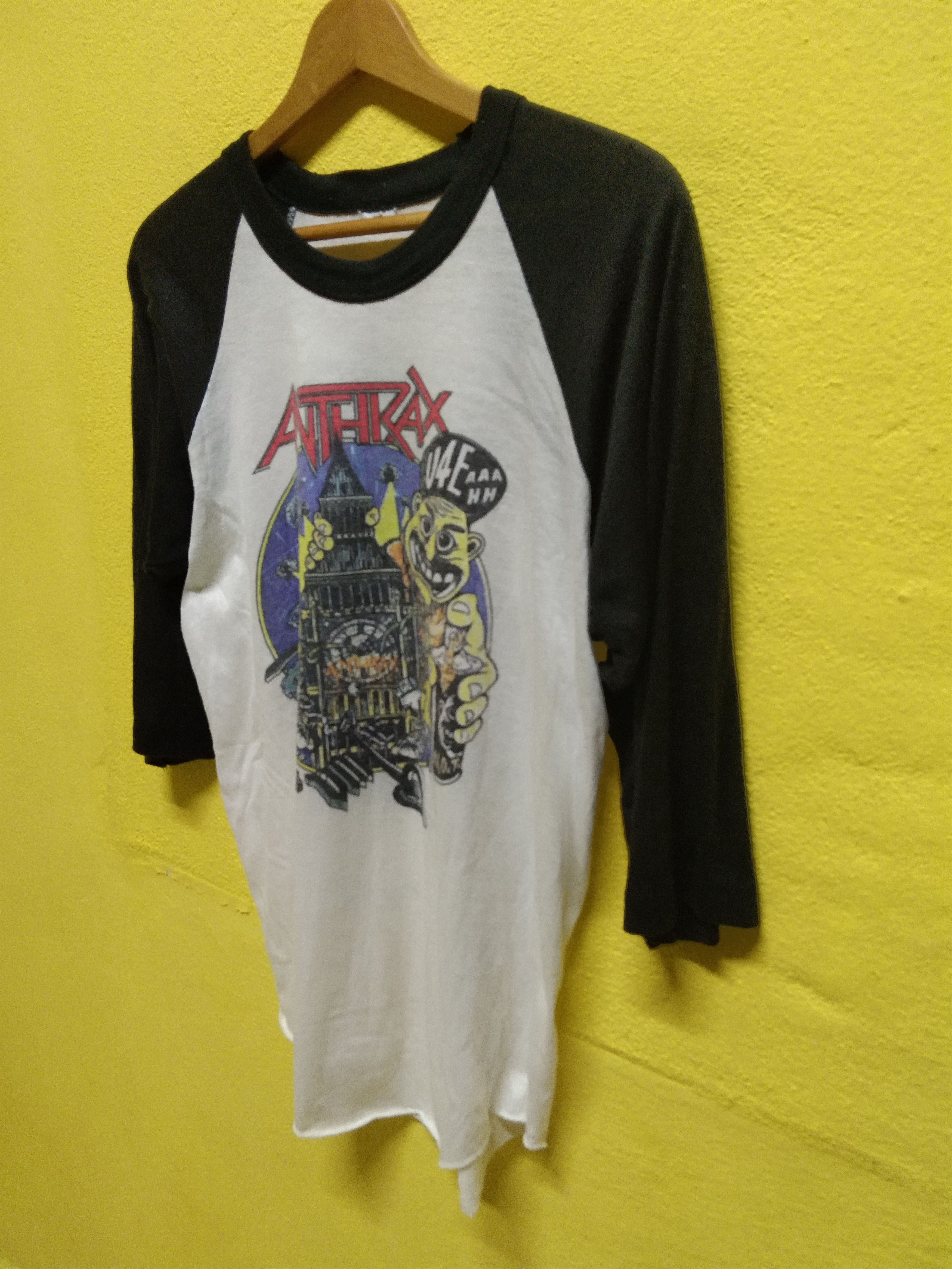 Band Tees Vintage Anthrax 3Q Tees Size US M / EU 48-50 / 2 - 4 Thumbnail