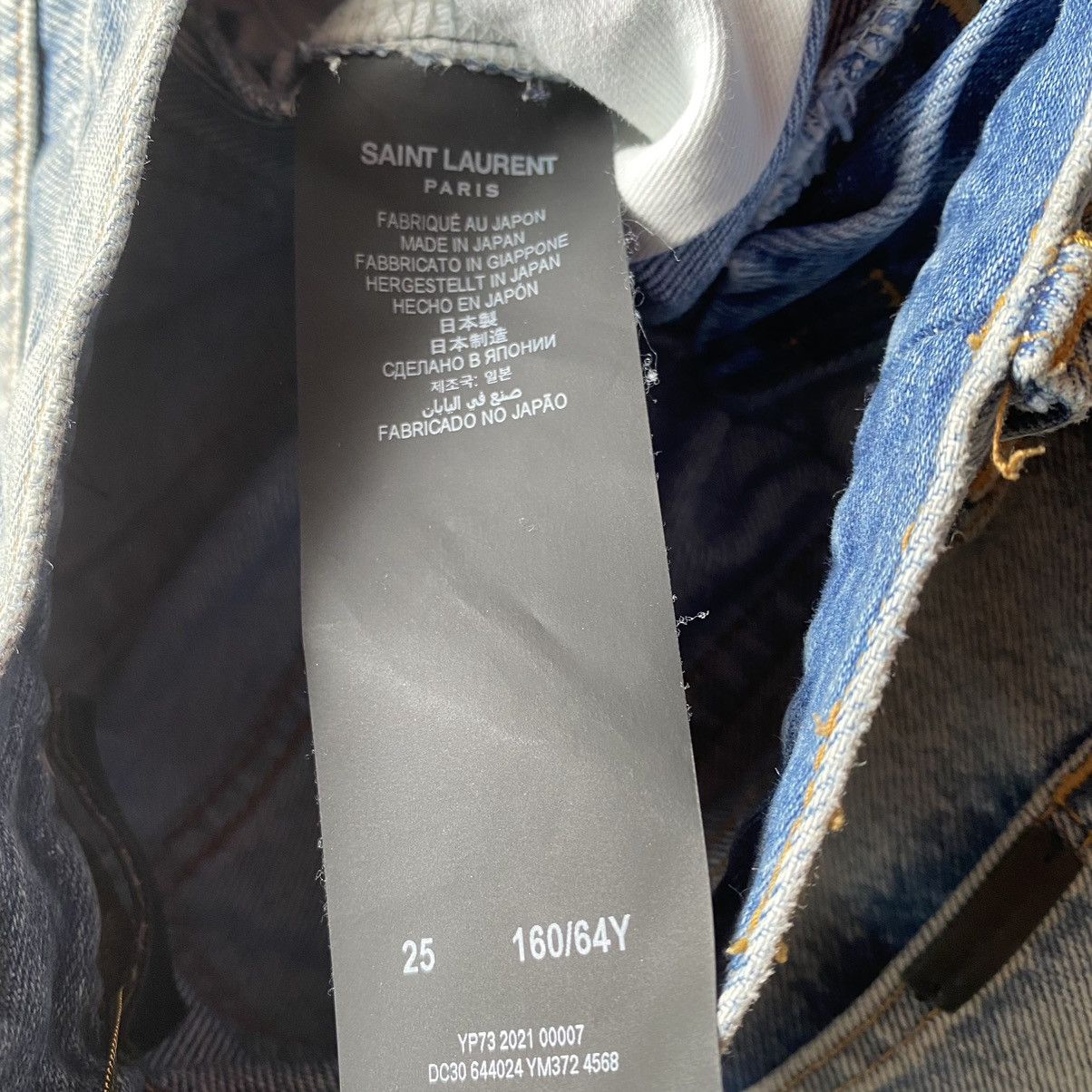 Saint Laurent Paris D19 W/SL-MW Size 25" / US 0 / IT 36 - 8 Thumbnail