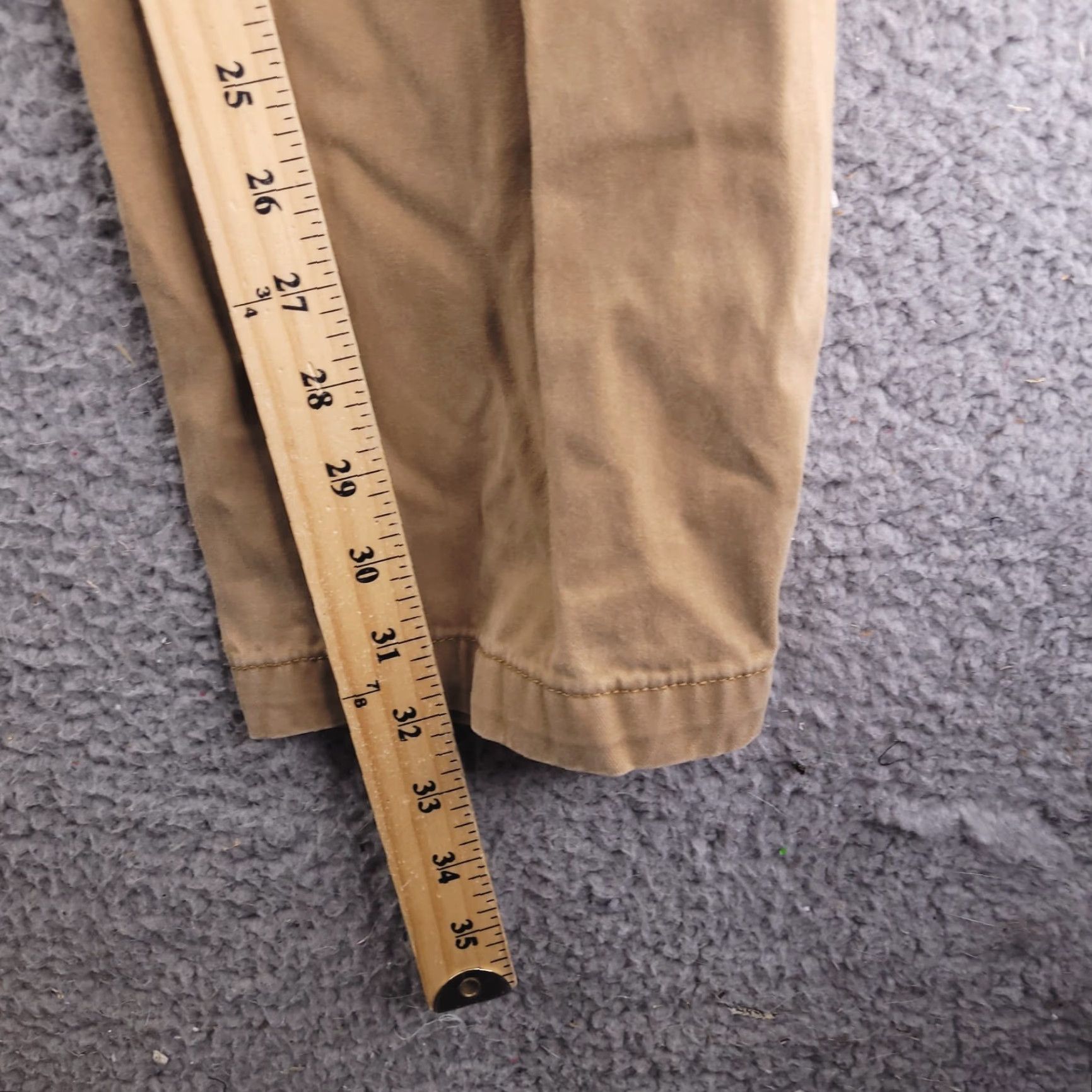 Eddie Bauer Eddie Bauer Pants Mens 33x32 Beige Chino Straight Flat Front Regular Washed Vintage? No Size US 33 - 5 Thumbnail