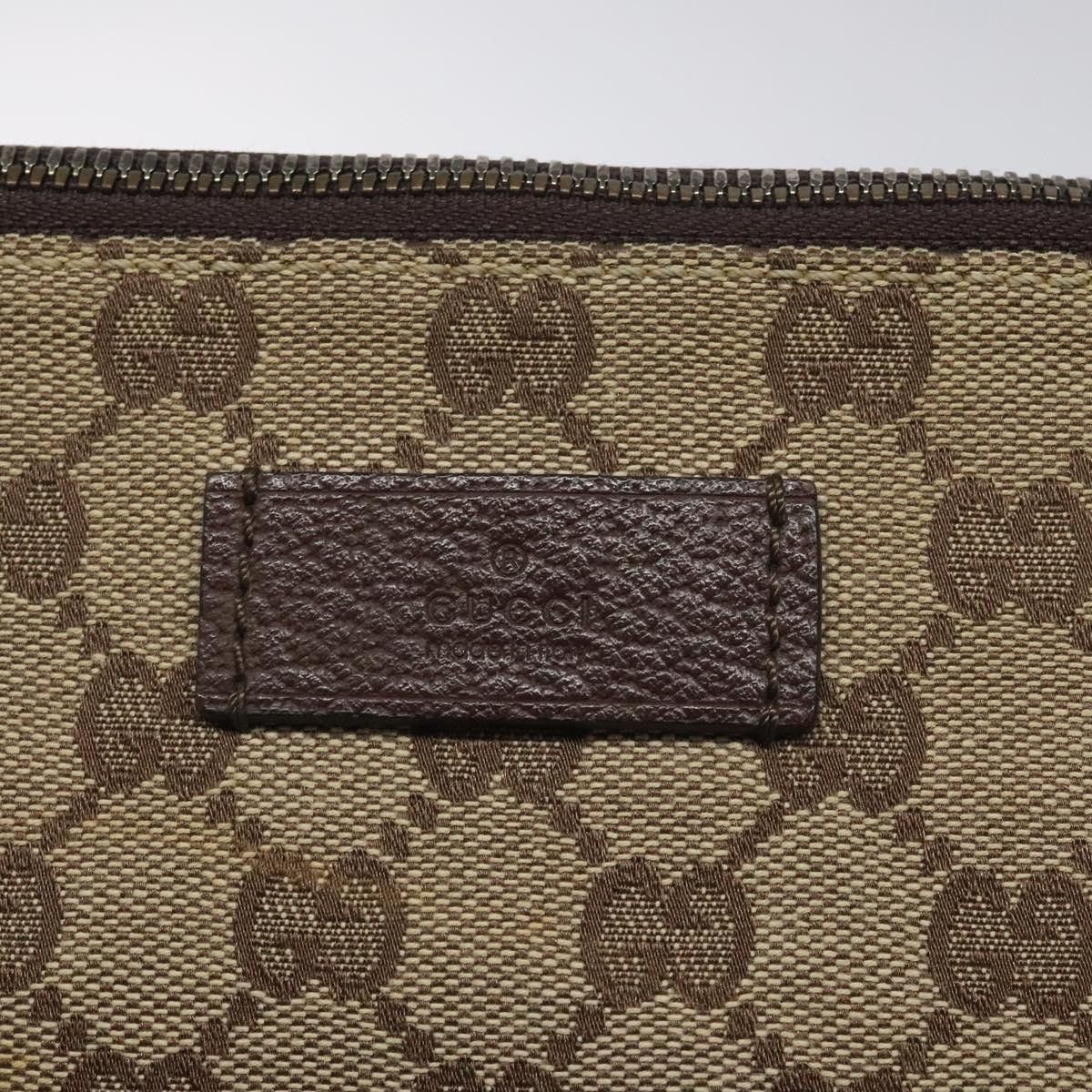 Gucci GUCCI GG Canvas Shoulder Bag Beige Silver Size ONE SIZE - 14 Thumbnail