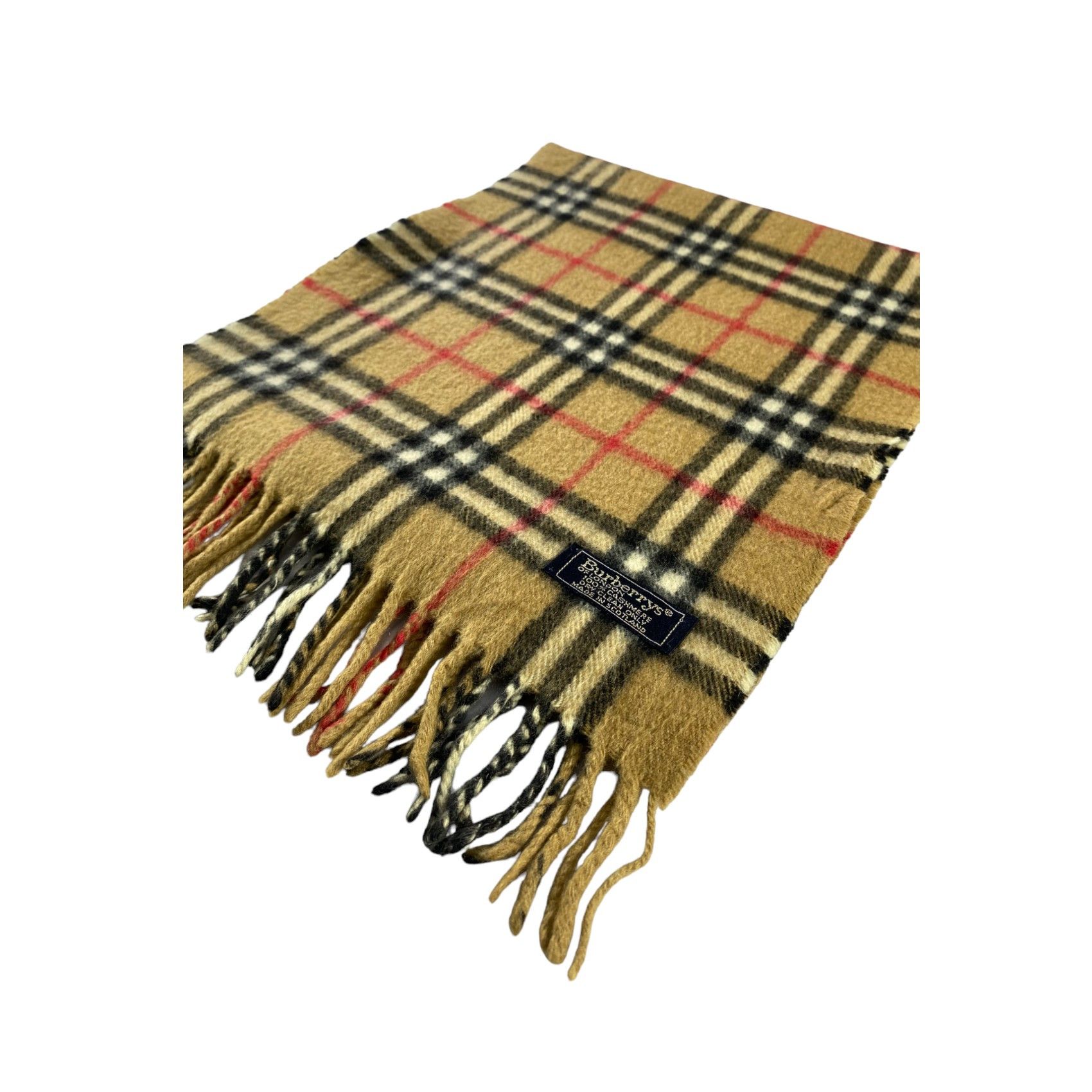 Burberry × Vintage Burberry Scarf / Muffler / Neckwear - WW1634 Size ONE SIZE - 3 Thumbnail