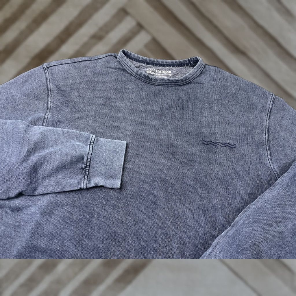 Vintage Fair Harbor Sweatshirt Crew Neck Indigo Blue Mens Small Pullover Knit Breathable Logo Vintage No Size US S / EU 44-46 / 1 - 1 Thumbnail