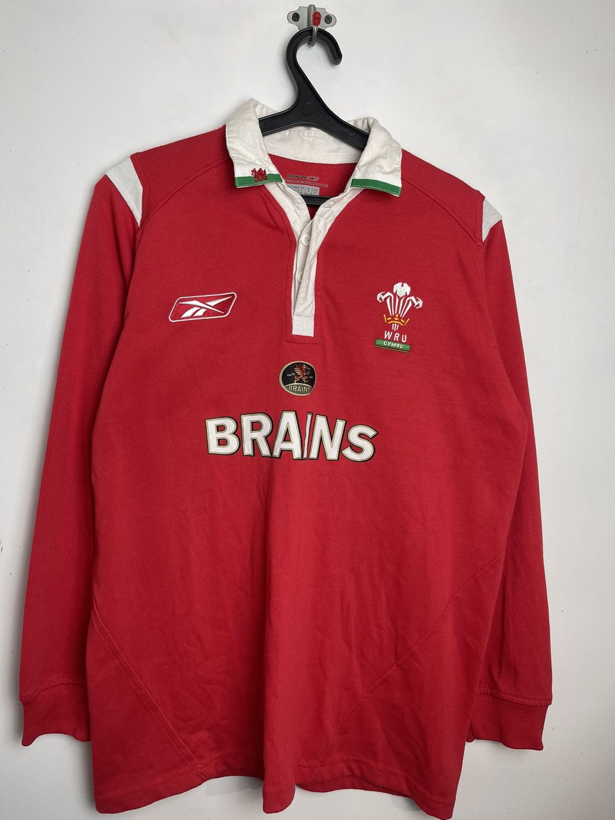 Reebok × Vintage Reebok Wales Brains W.R.U 125 Years Jersey Shirt Men’s Sz M Size US M / EU 48-50 / 2 - 1 Thumbnail
