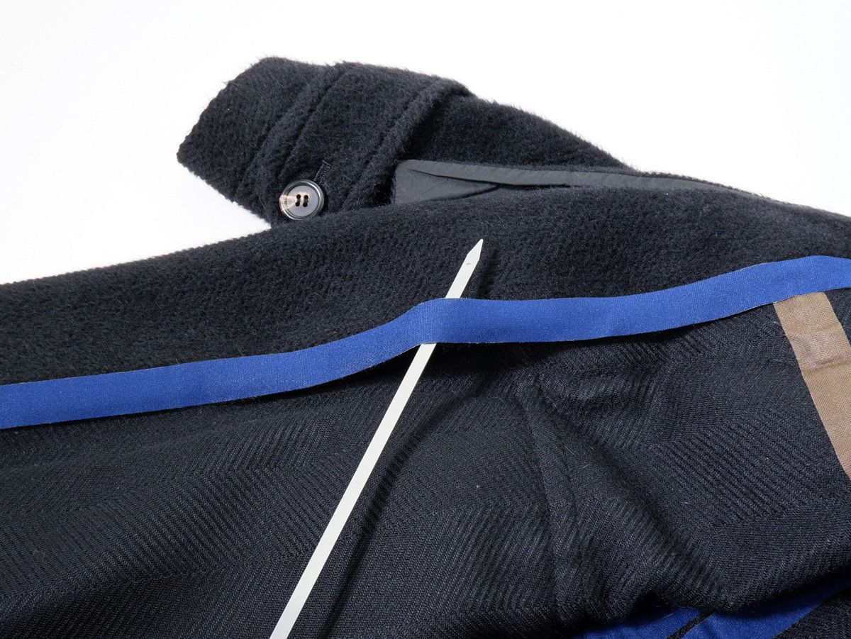 Coat Alpaca Wool Claw Duffle Hooded Toggle Button Black