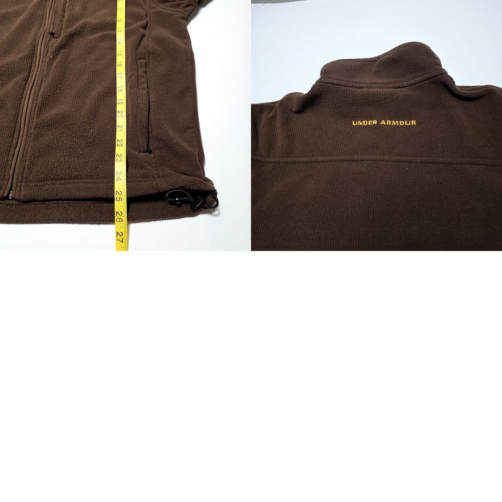 Under Armour Under Armour Jacket Men’s M Brown Orange Full Zip Pockets Fleece Mid-Length Athletic Casual Sports Size US M / EU 48-50 / 2 - 8 Thumbnail