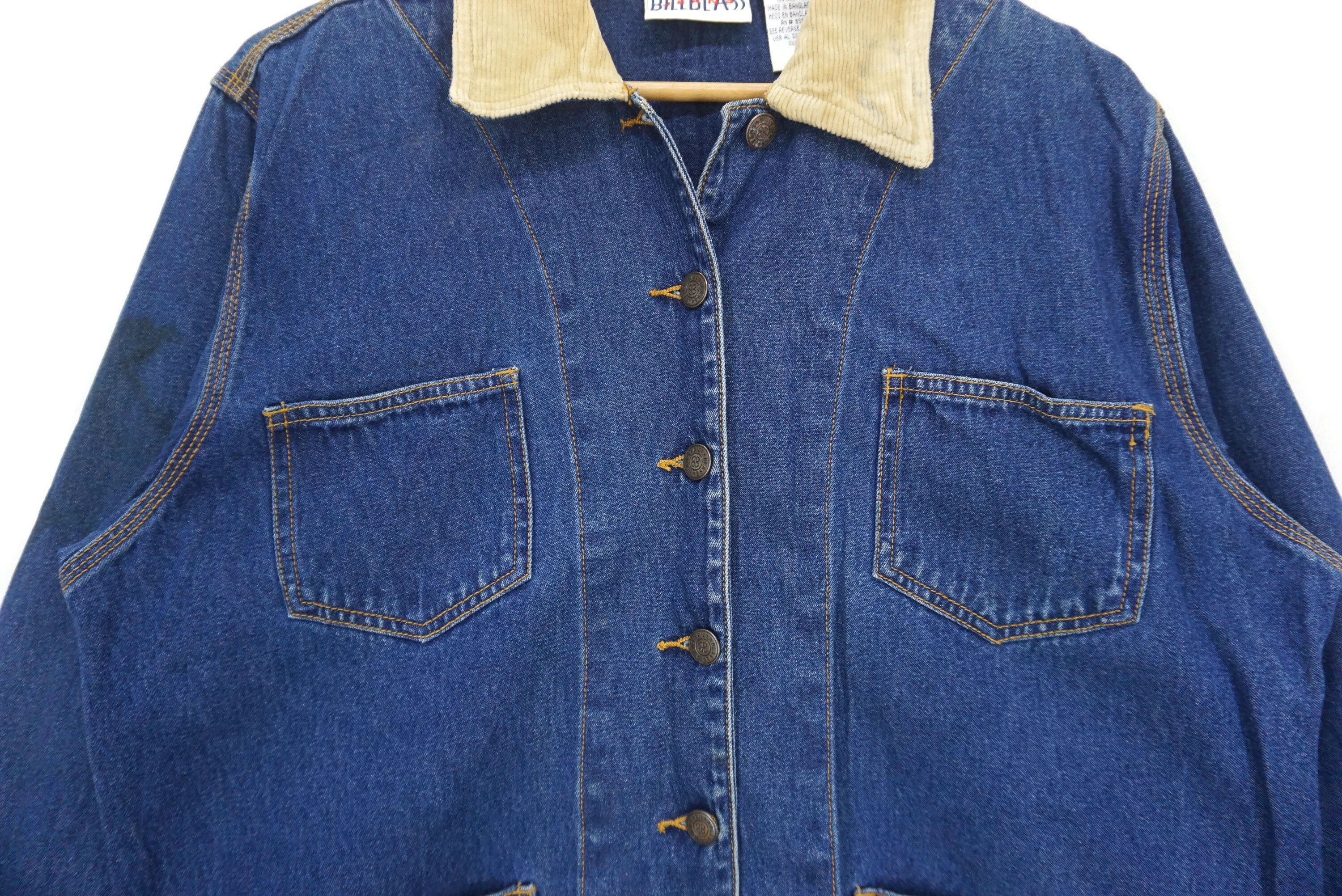 Bill Blass Bill Blass Denim Trucker Hunting Jacket Corduroy Collar Size M / US 6-8 / IT 42-44 - 6 Thumbnail