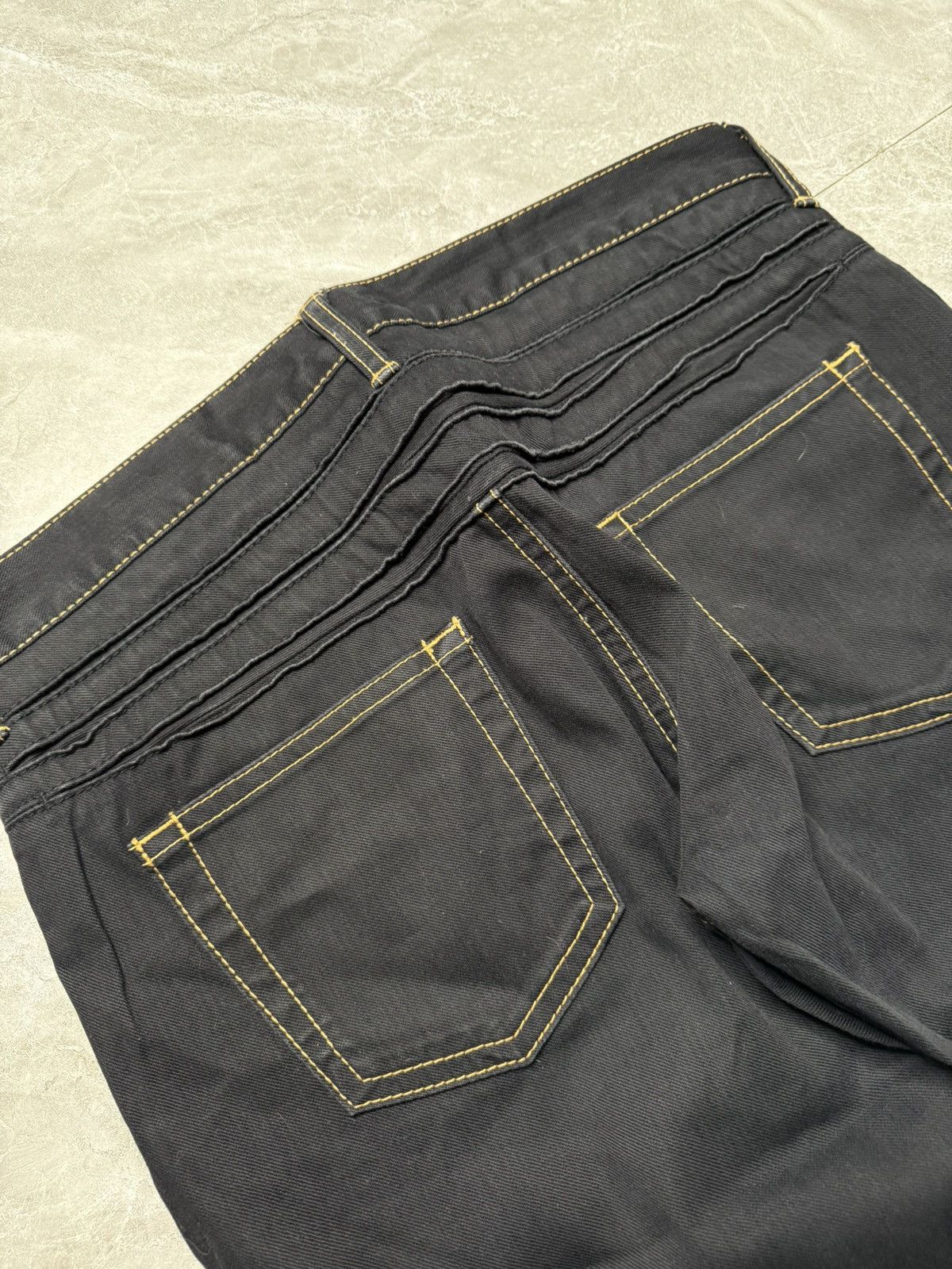 Junya Watanabe Junya Watanabe A/W 04 Contrast Stitch 3D Biker Jeans Size US 33 - 8 Thumbnail