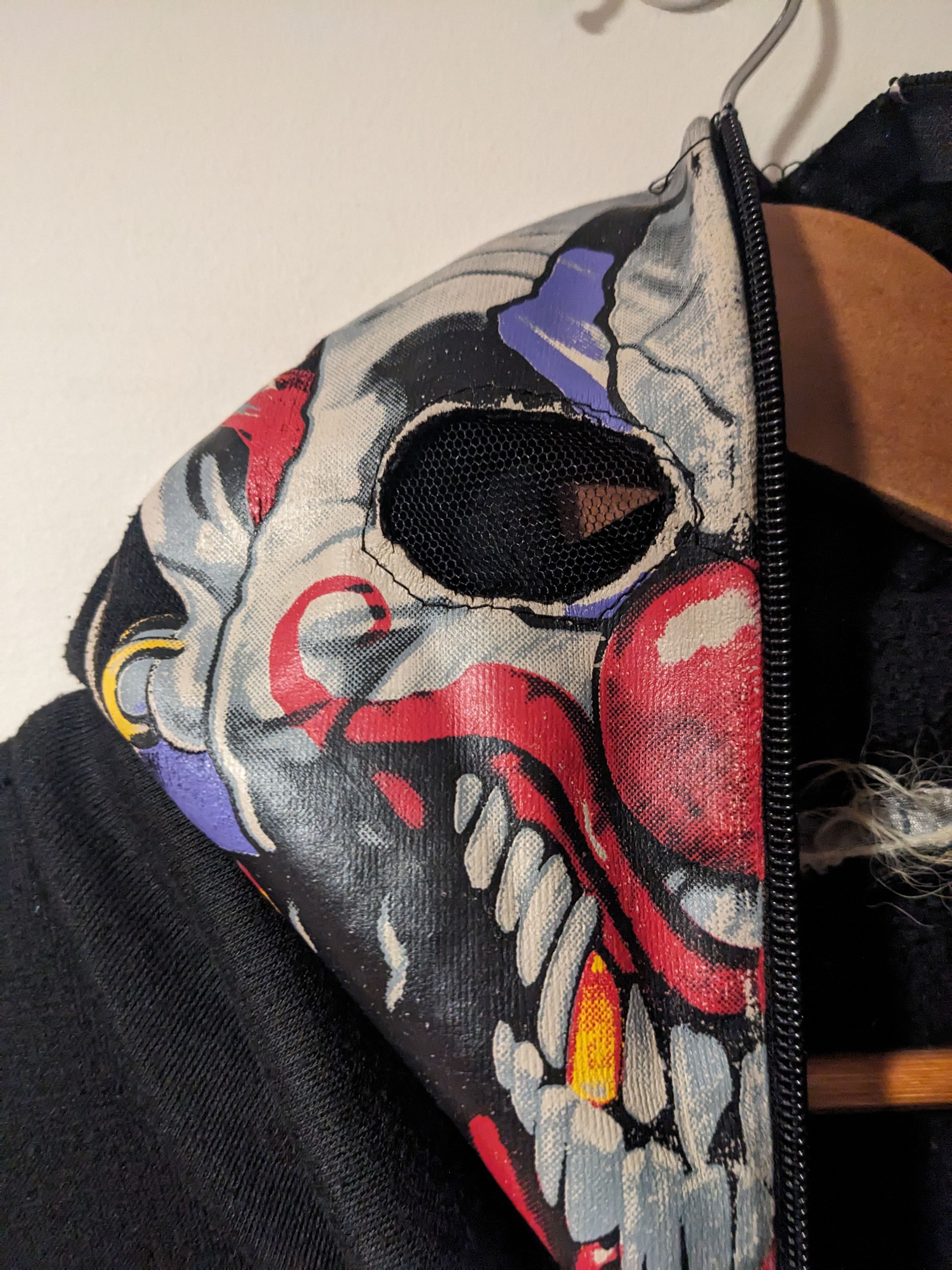 Expert Horror × Vintage Vintage Y2K Clown Scary Horror Black X-Large Full Zip Hoodie Size US XL / EU 56 / 4 - 3 Thumbnail