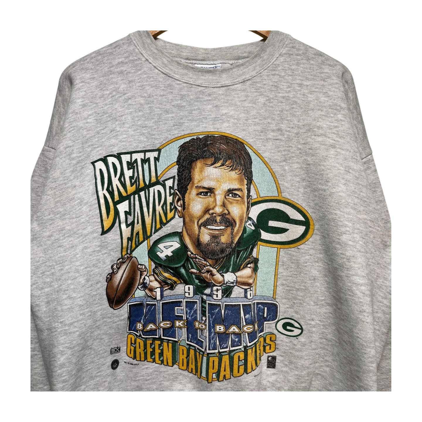 Vintage Vintage 1996 NFL Green Bay Packers Sweatshirt XL Brett Favre Size US XL / EU 56 / 4 - 2 Thumbnail