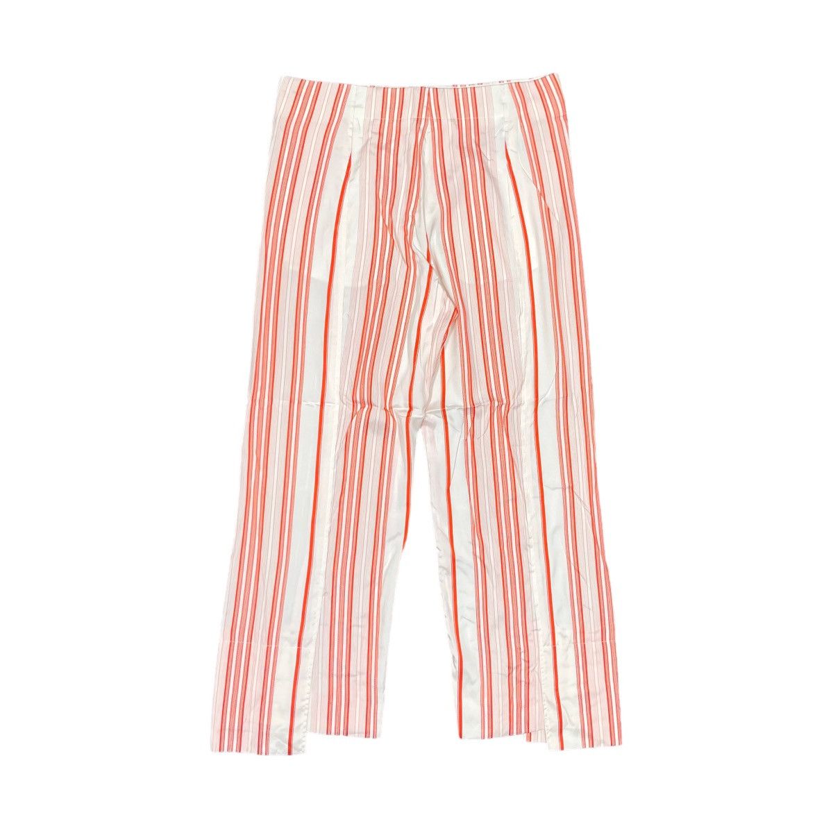 Jil Sander Jil Sander Silk Trousers Striped Cropped Made In Italy Size 30" / US 8 / IT 44 - 6 Thumbnail