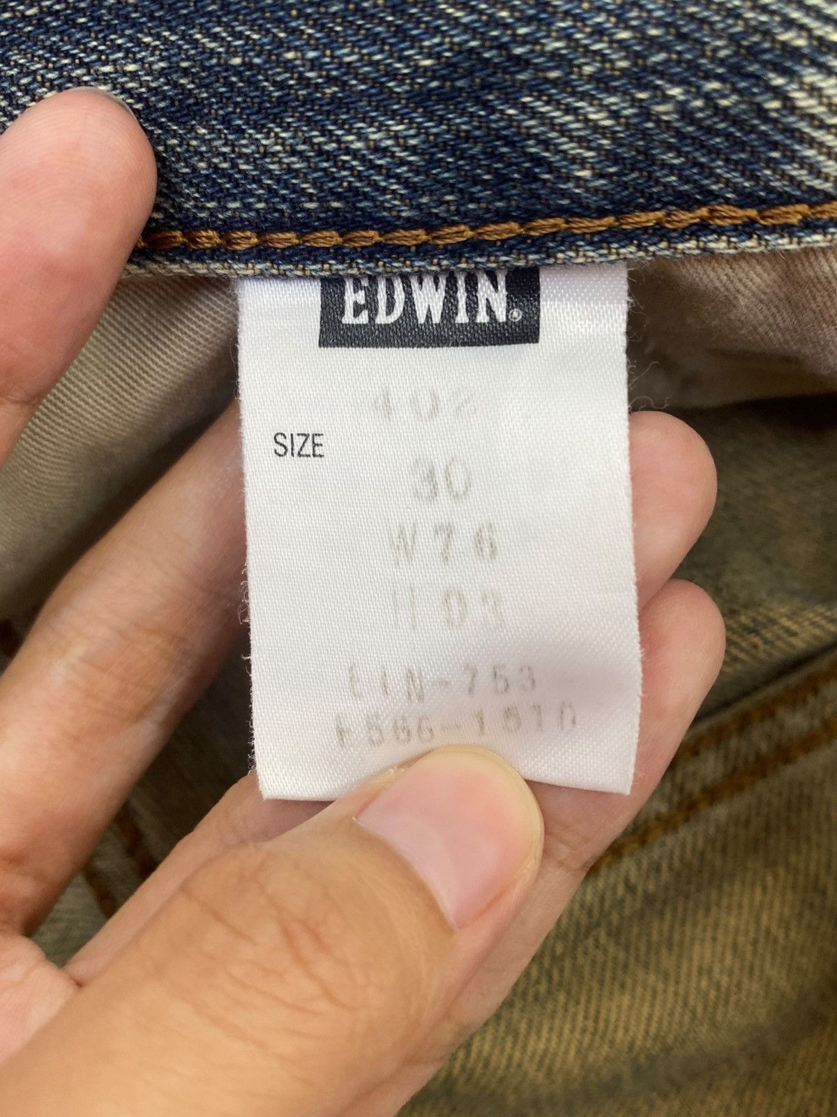Edwin Edwin Blue Acid Wash Style Straight Cut Jeans Size US 28 / EU 44 - 10 Thumbnail