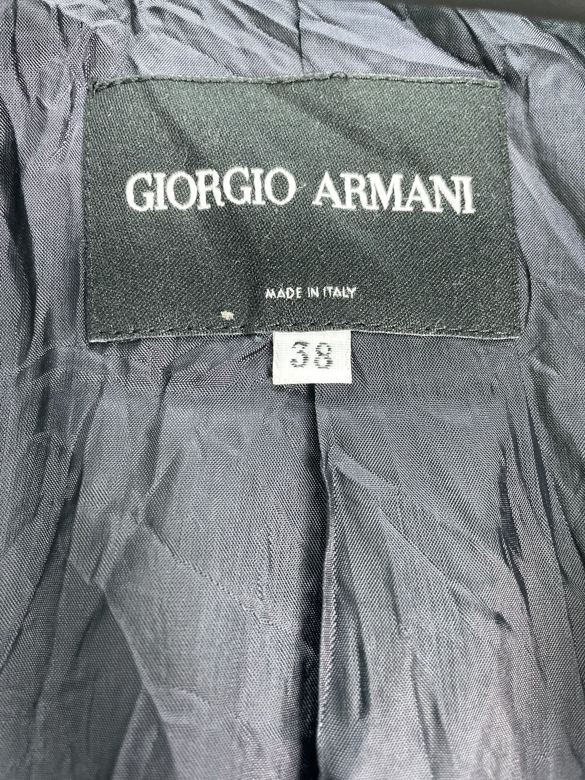 Giorgio Armani Vtg 90s Giorgio Armani mat pattern blazer jacket Size XS / US 0-2 / IT 36-38 - 5 Thumbnail