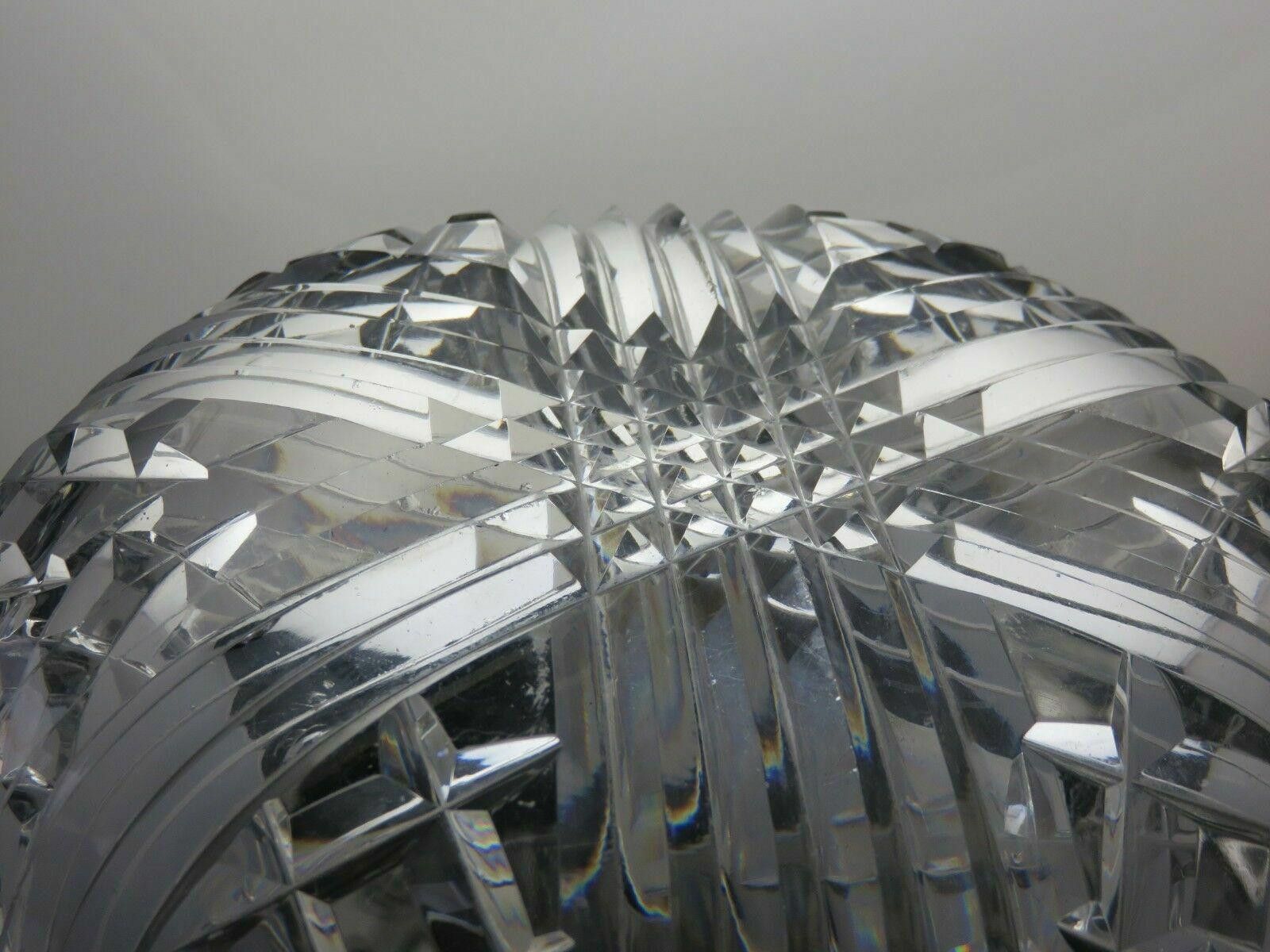 The Unbranded Brand Cut Glass Crystal Salad Fruit Serving Bowl Diameter 3 7/8" Size ONE SIZE - 5 Thumbnail