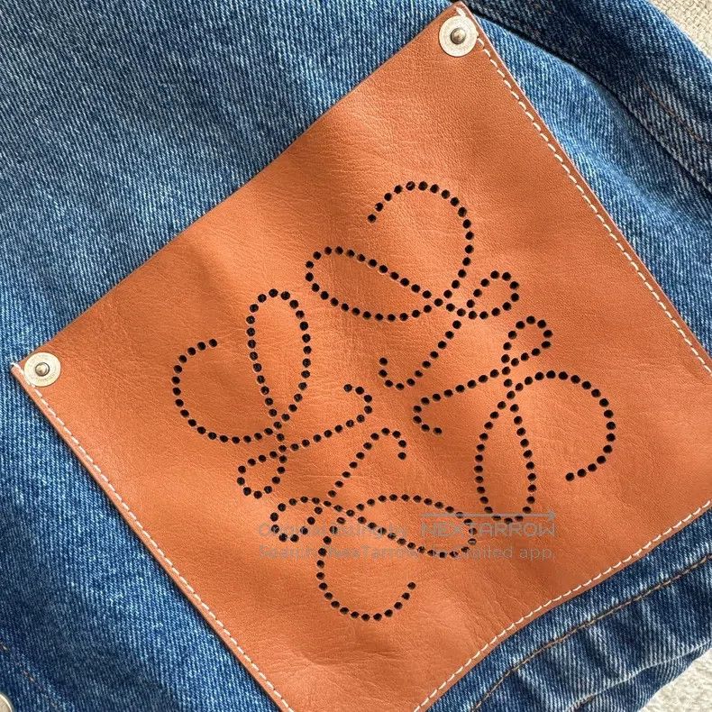 Loewe LOEWE Denim Jacket, Classic Style, Made of 100% Cotton. Br Size XXS / US 00 / IT 34 - 3 Thumbnail