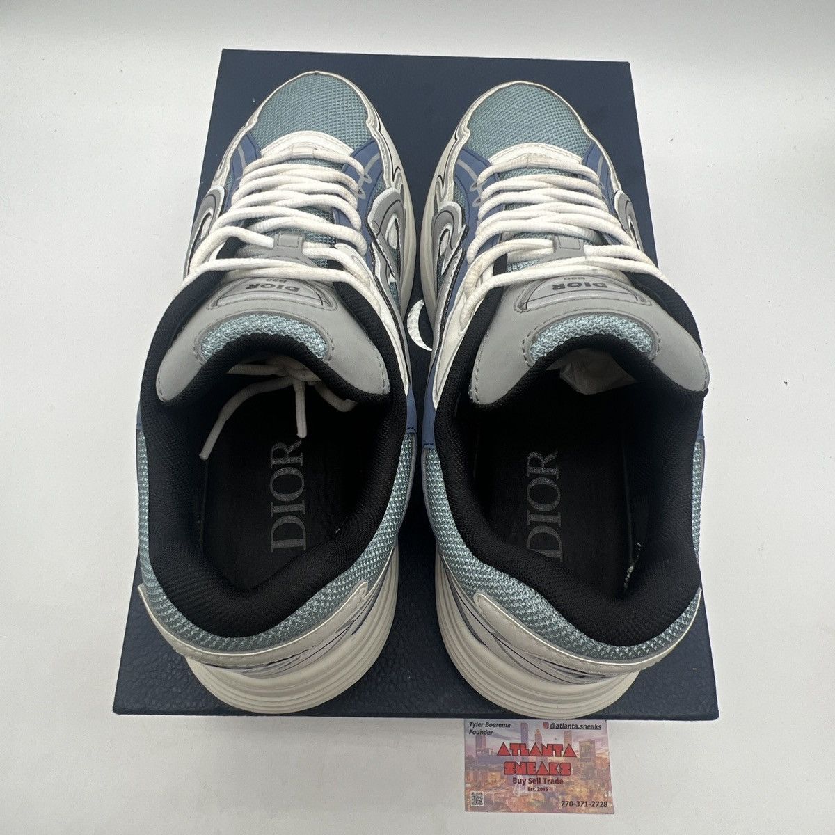 Dior Dior B30 Reflective Sneaker ‘blue Grey White’ Size US 9 / EU 42 - 7 Thumbnail