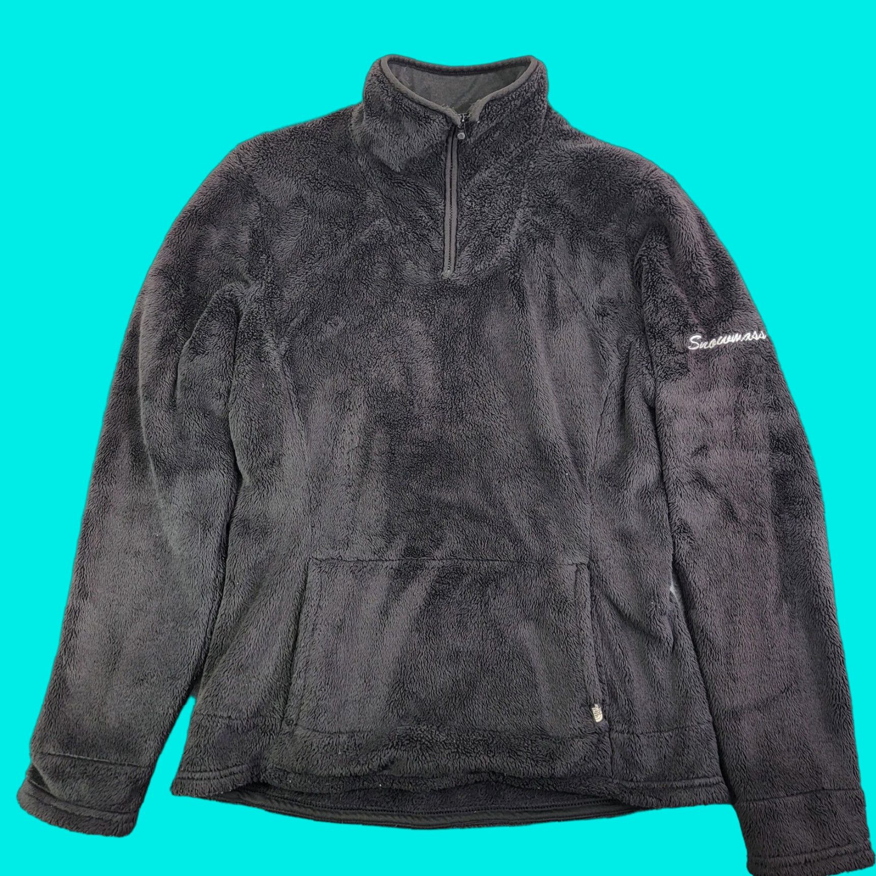 The North Face The North Face Womens Fleece Jacket M Medium Gray 1/4 Zip Pullover Snowmass Embroidered Kangaroo Pocket Winter Casual Ski Outdoor Size M / US 6-8 / IT 42-44 - 1 Thumbnail