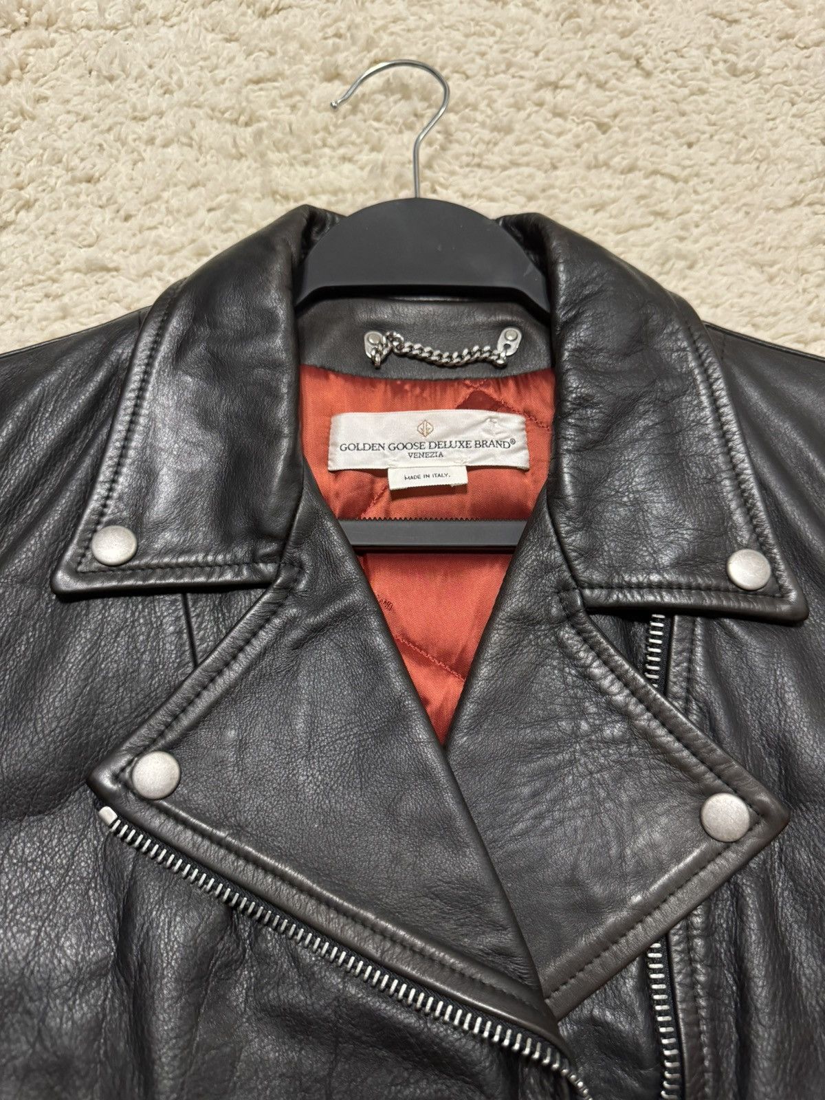 Golden Goose Golden Goose Leather Biker Jacket Size XS / US 0-2 / IT 36-38 - 3 Thumbnail