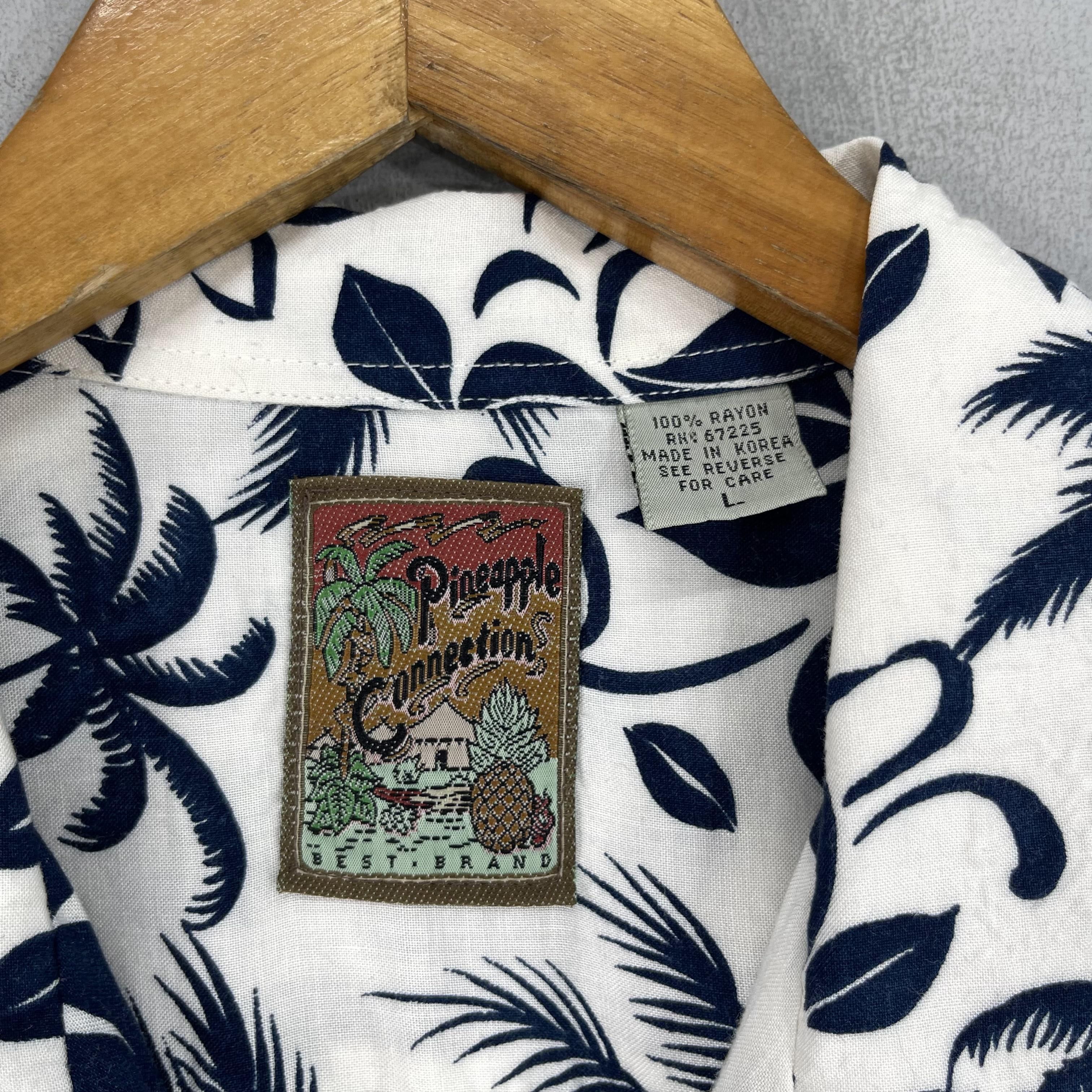 Japanese Brand Vintage Pineapple Connection Hawaiian Aloha Tropical Shirt Size US L / EU 52-54 / 3 - 6 Thumbnail