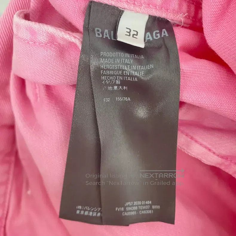 Balenciaga Balenciaga Pink Letter Logo Jeans Size 32 Size 4XL / US 24-26 - 4 Thumbnail