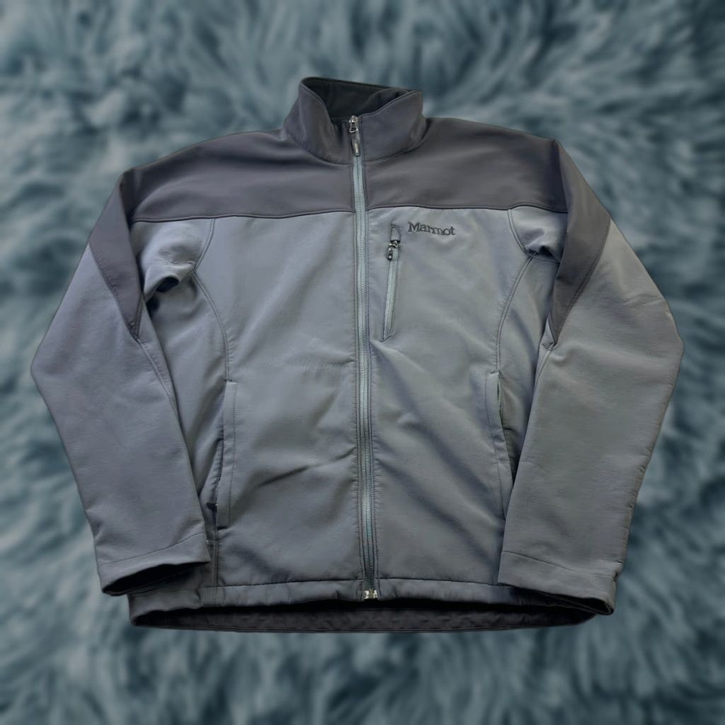 Marmot Marmot Jacket Mens Medium Gray Full Zip Outdoors Hiking Windbreaker Casual Travel - Outdoor Mens Regular Size M Gray Solid Full Zip Jacket Size US M / EU 48-50 / 2 - 1 Thumbnail