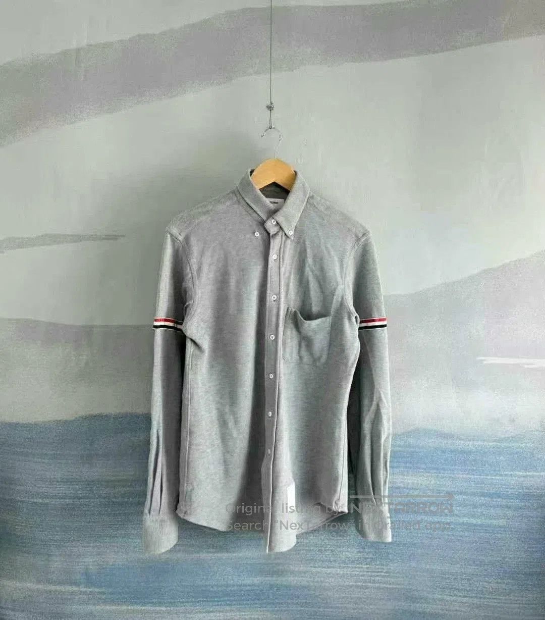 Thom Browne thom browne gray long sleeve knit shirt. Size US M / EU 48-50 / 2 - 1 Thumbnail