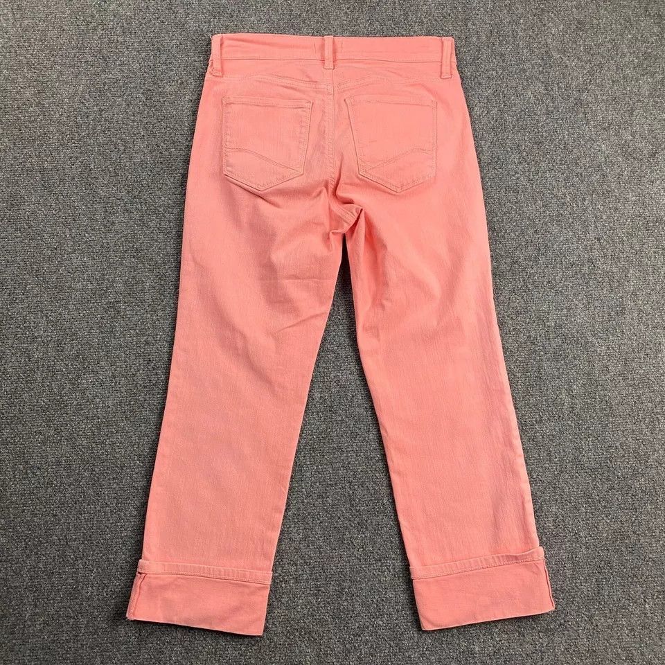 NYDJ NYDJ Jeans Women's 0 Pink Dayla Wide Cuff Capri Rolled Cuffs Size 25" / US 0 / IT 36 - 6 Thumbnail