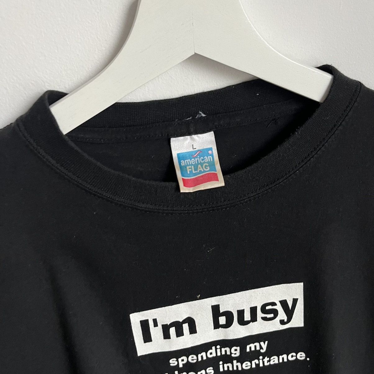 Vintage I’m Busy Vintage T-Shirt Size US L / EU 52-54 / 3 - 3 Thumbnail
