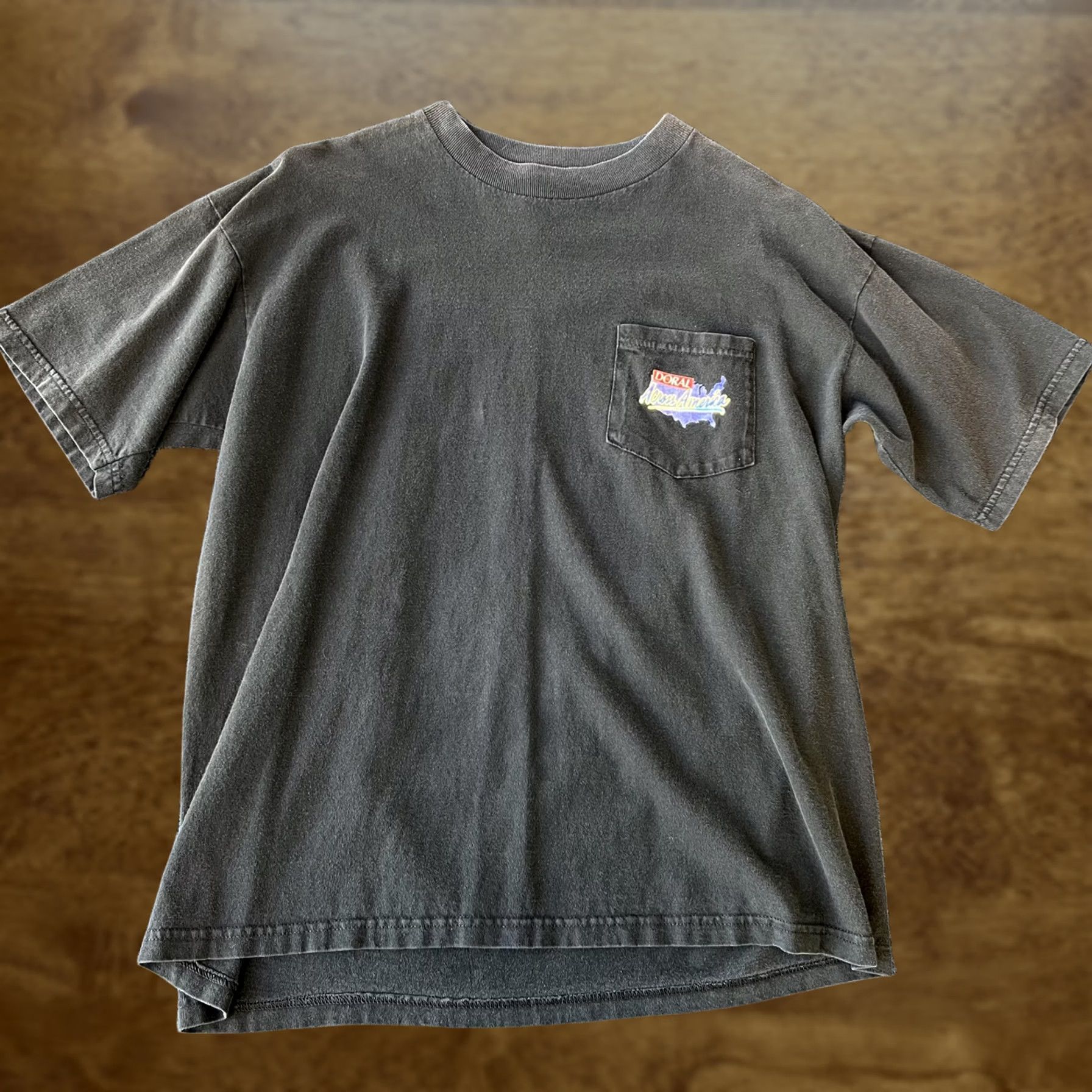 Vintage VINTAGE Doral Across America Shirt Mens XL Black 90s Music Americana Graphic Print Stars Pockets US Made Womens? Mens Size US XL / EU 56 / 4 - 1 Thumbnail